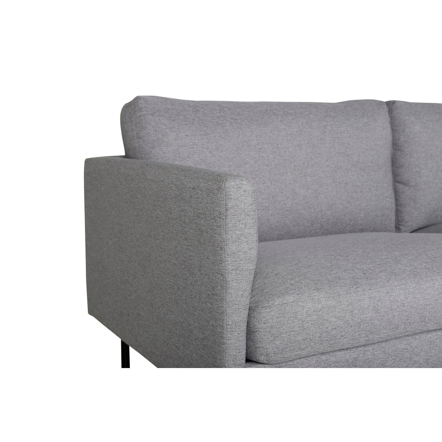 2-Sitzer Sofa Zoom aus Stoff - Grau-2-Sitzer Sofas-Venture Home-le canapé