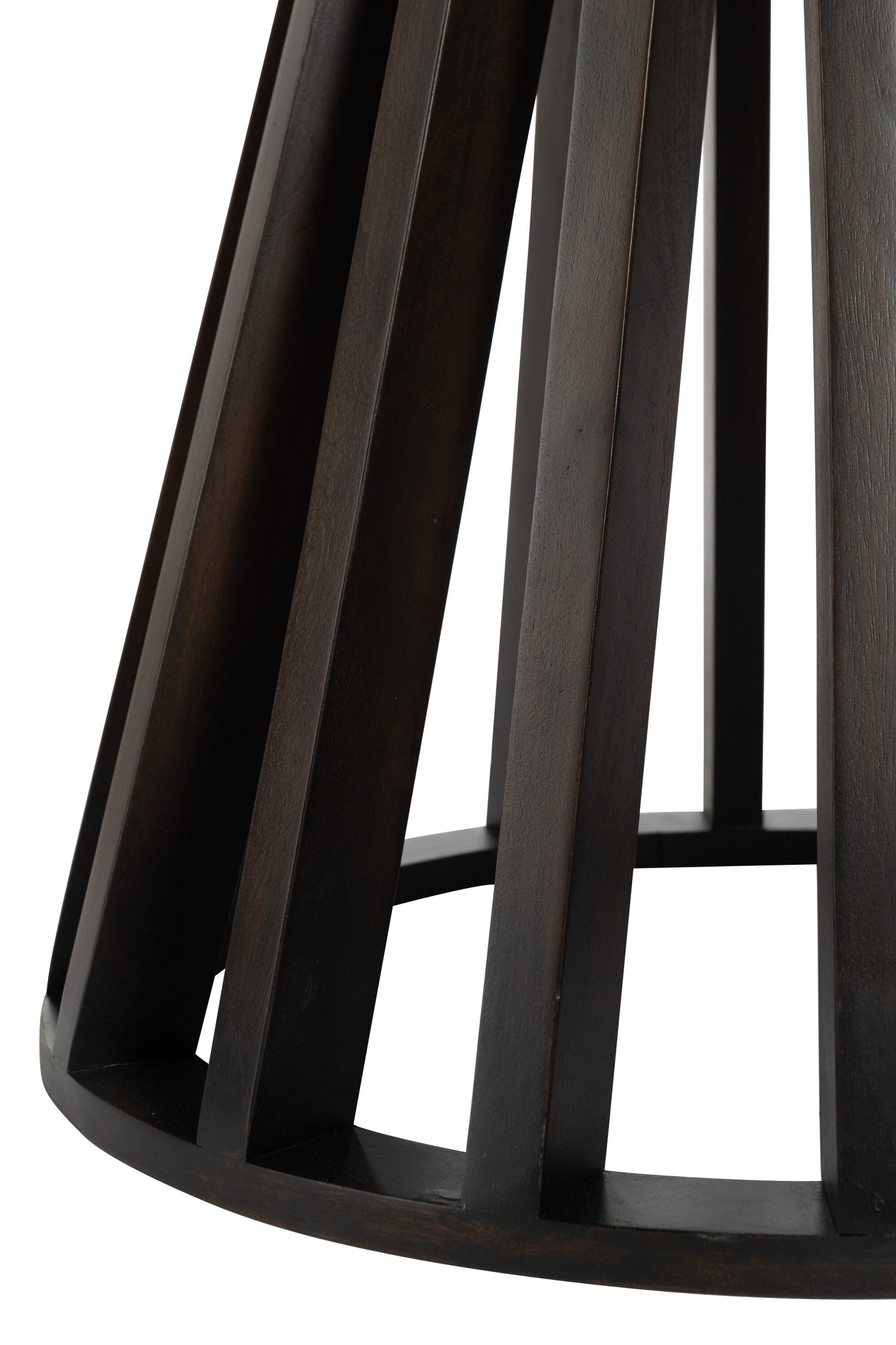 Esstisch Connie Ø110cm aus Mangoholz - Dunkelbraun