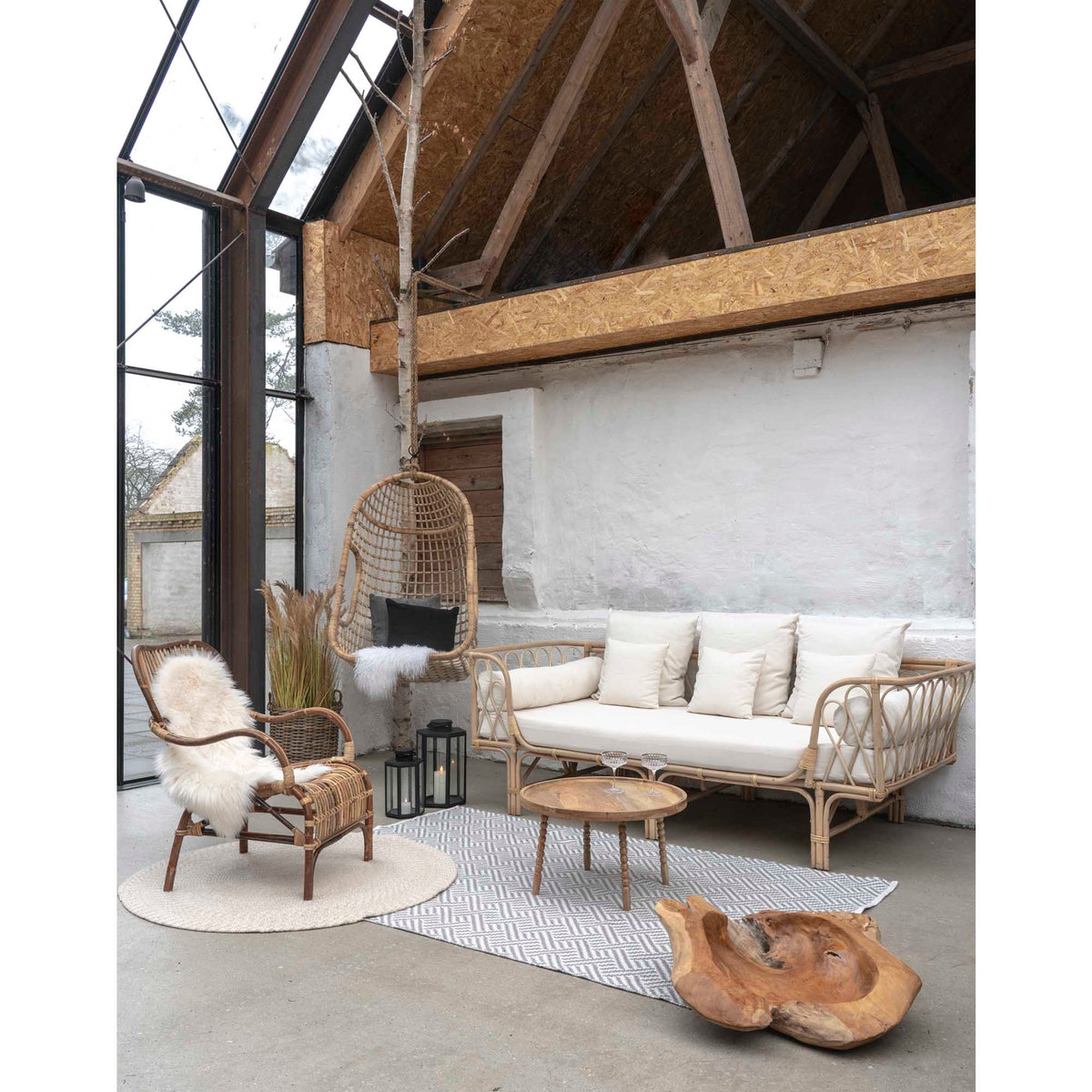 Couchtisch Jammu Ø60cm aus Massivholz