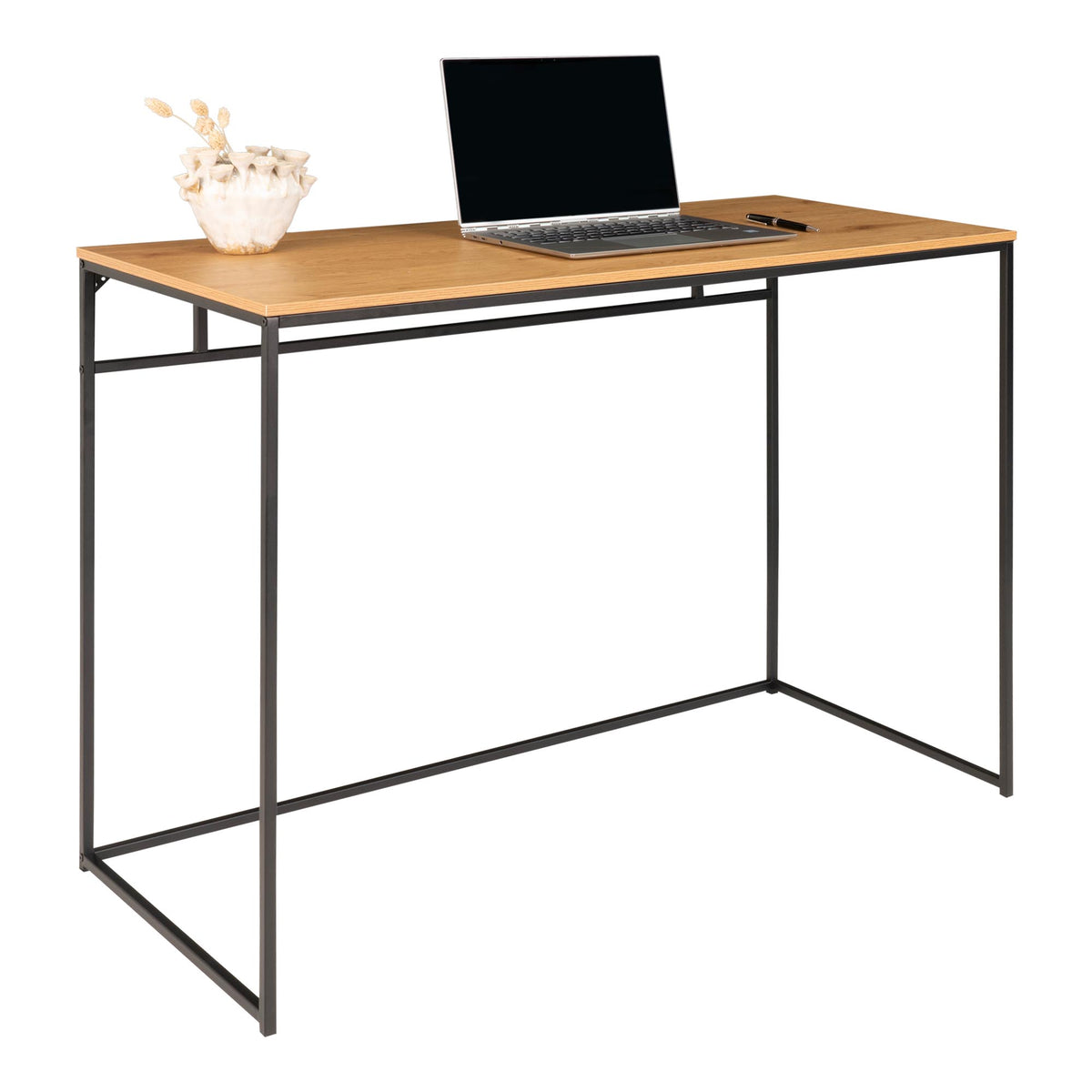 Schreibtisch Vita 100cm aus Metall - Beige