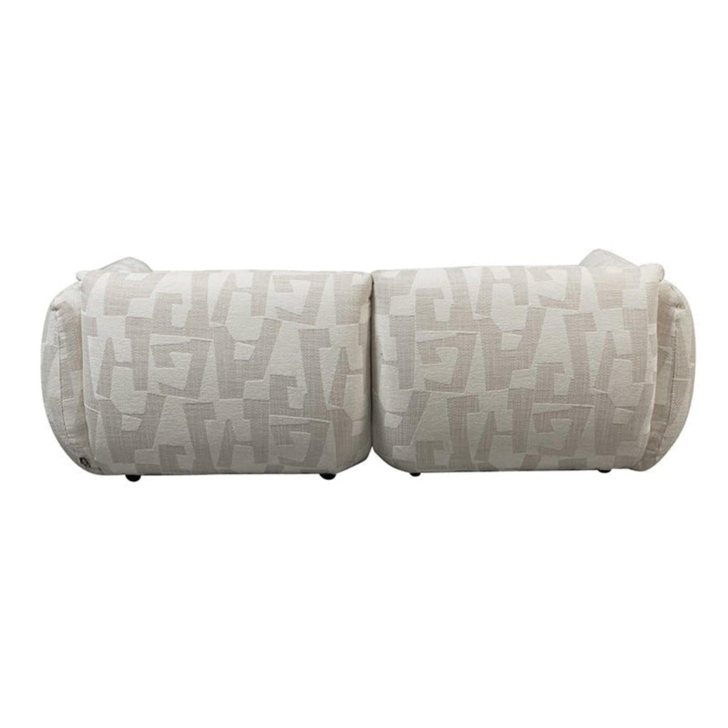 2,5-Sitzer Sofa Amsterdam - White Glyphs-2,5-Sitzer Sofa-Pole to Pole-le canapé