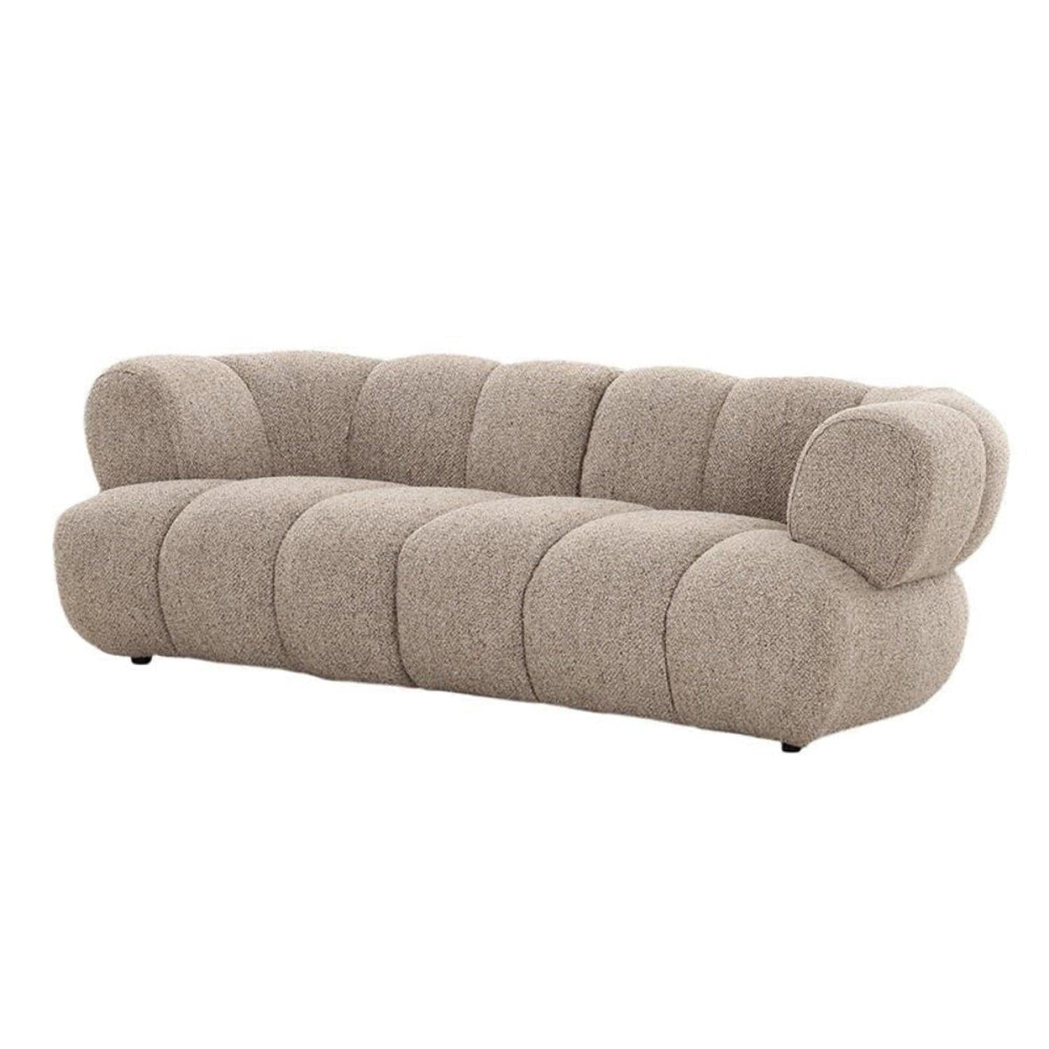 2,5-Sitzer Sofa New York aus Teddy Bouclé - Sand-2,5-Sitzer Sofas-Pole to Pole-le canapé