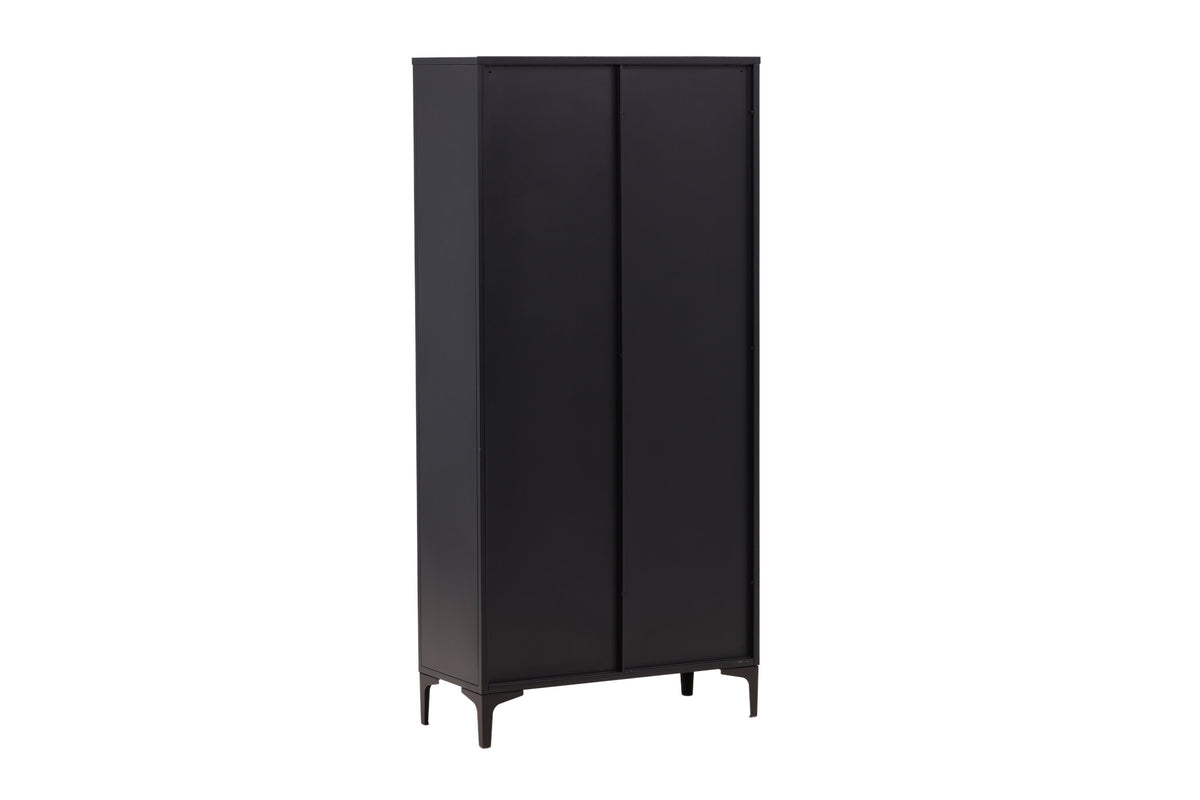 Mehrzweckschrank Piring 190cm aus Metall mit 2 Türen - Schwarz - Venture Home - le canapé