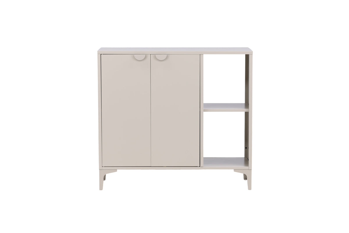 Sideboard Piring 100cm aus Metall mit 2 Türen - Beige - Venture Home - le canapé