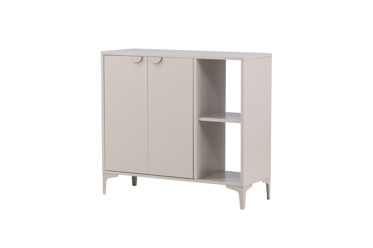 Sideboard Piring 100cm aus Metall mit 2 Türen - Beige - Venture Home - le canapé