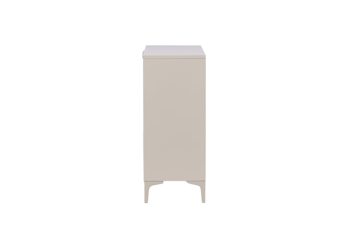 Sideboard Piring 100cm aus Metall mit 2 Türen - Beige - Venture Home - le canapé
