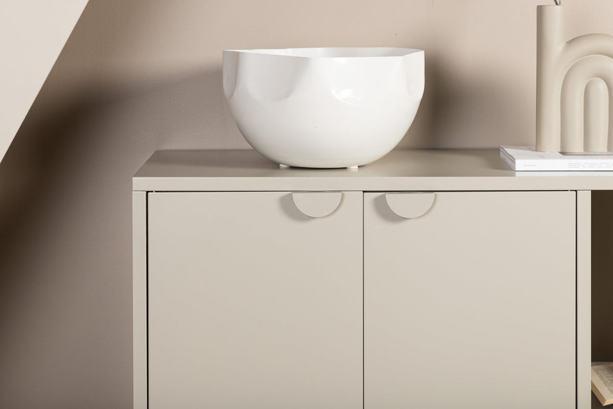 Sideboard Piring 100cm aus Metall mit 2 Türen - Beige - Venture Home - le canapé