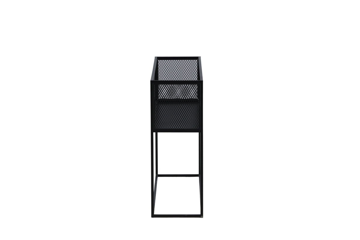 Regal Netz 110cm aus Metall mit Gitteroptik - Schwarz - Venture Home - le canapé