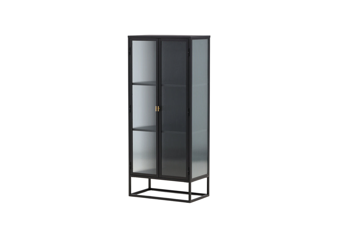 Vitrine Garis 160cm aus Metall - Schwarz - Venture Home - le canapé