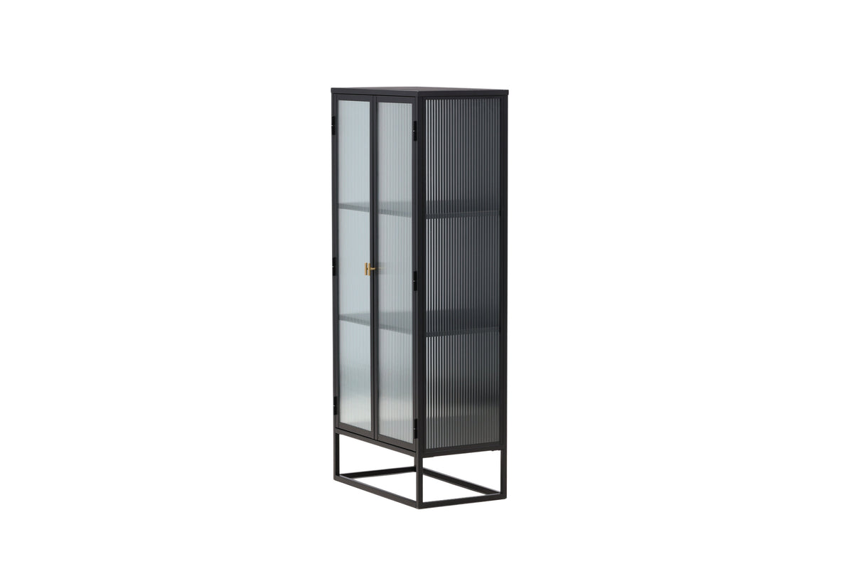 Vitrine Garis 160cm aus Metall - Schwarz - Venture Home - le canapé