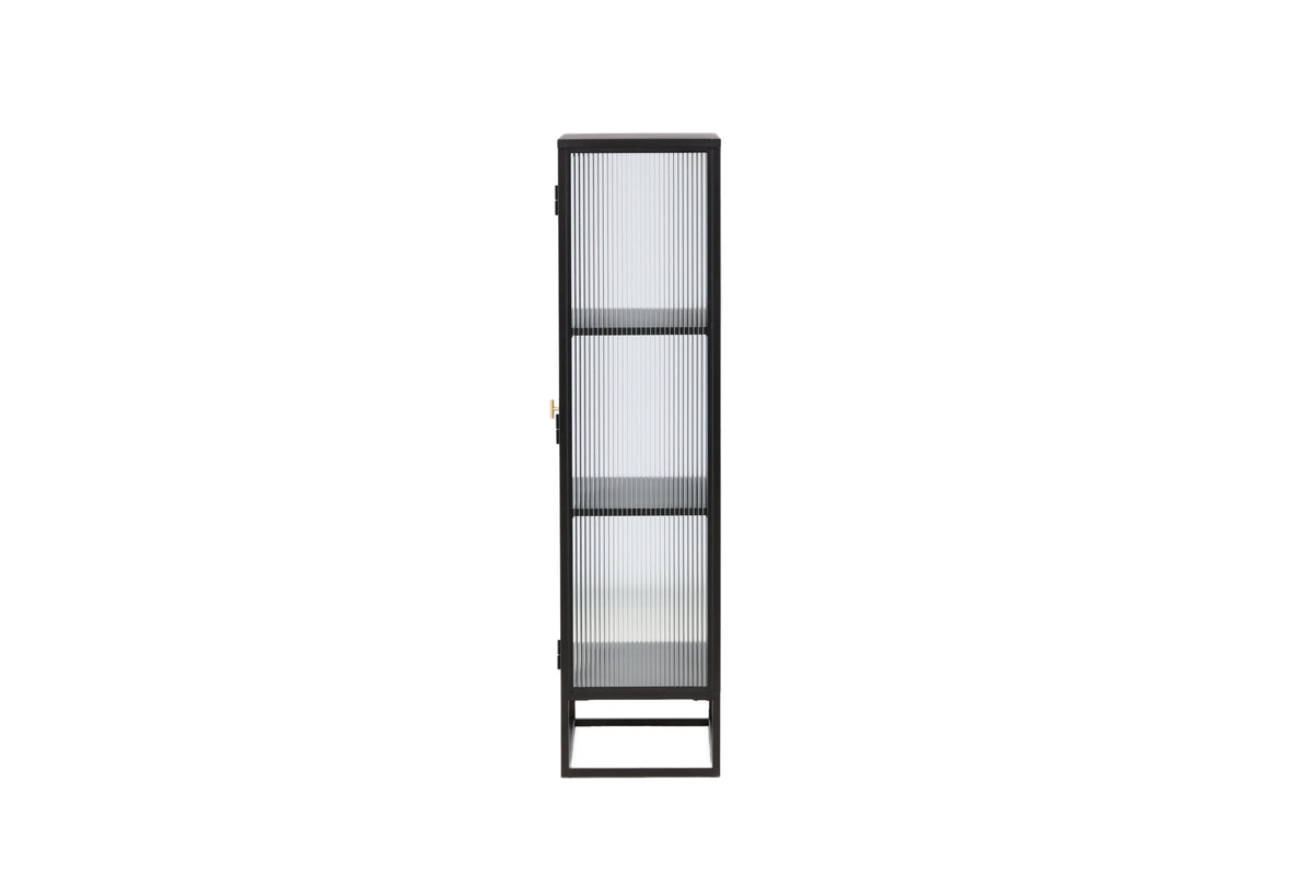 Vitrine Garis 160cm aus Metall - Schwarz - Venture Home - le canapé
