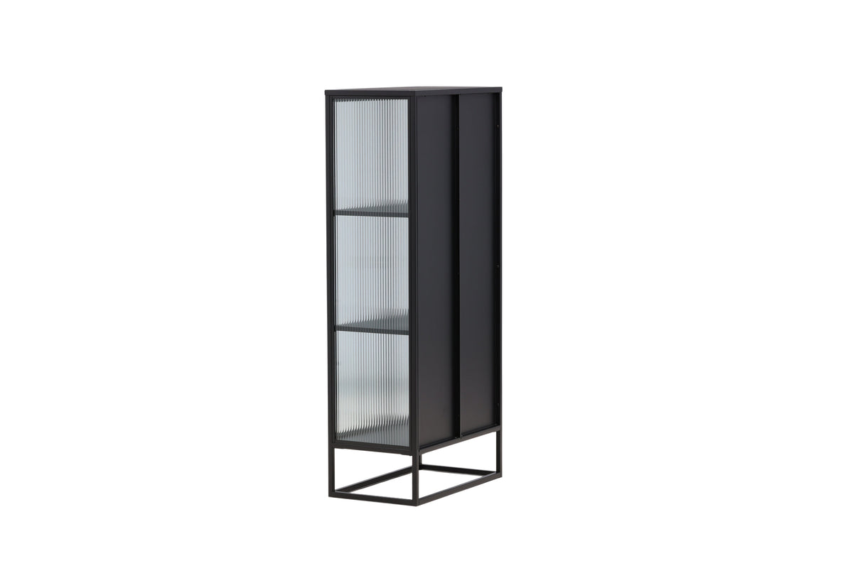 Vitrine Garis 160cm aus Metall - Schwarz - Venture Home - le canapé