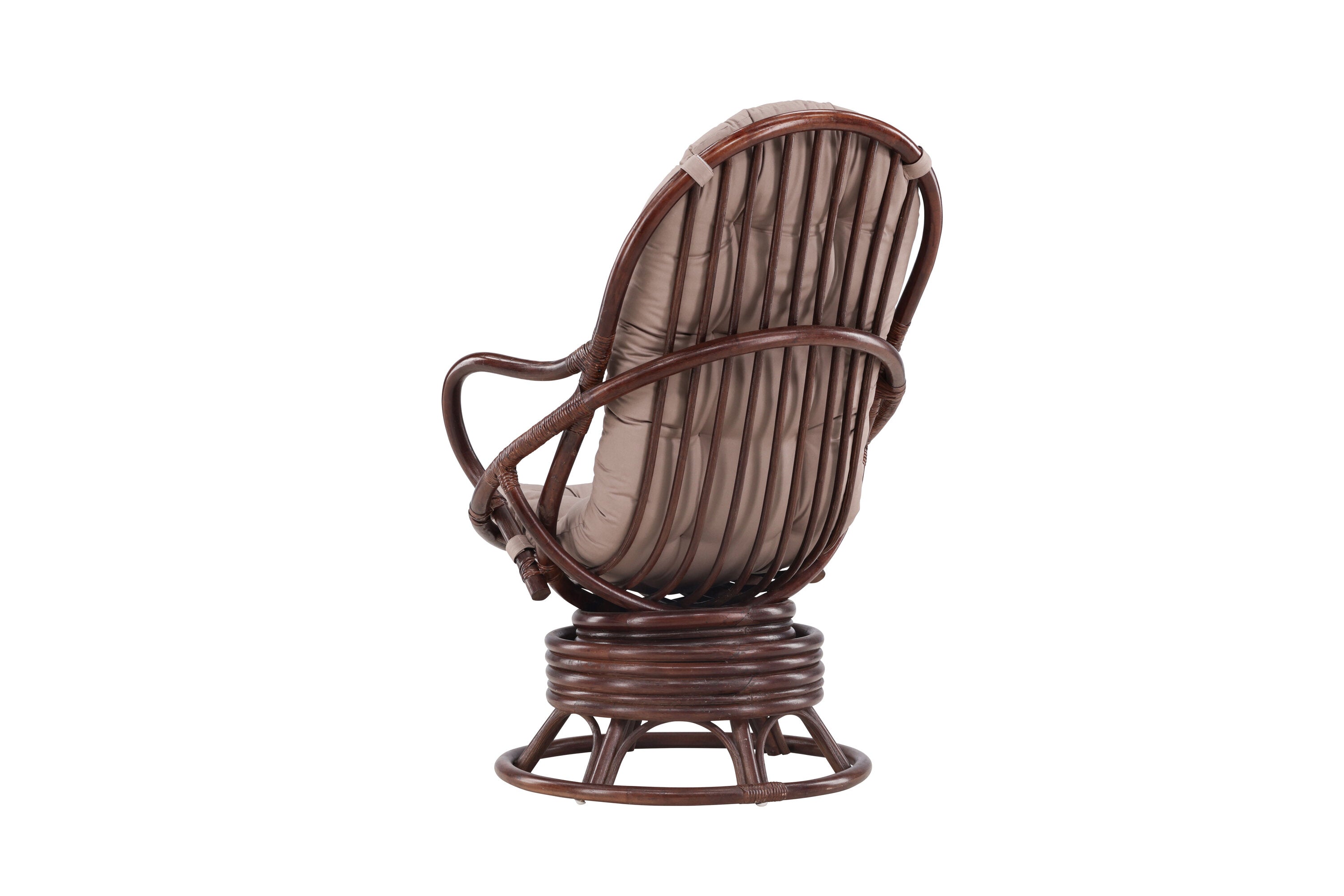 Loungesessel Swing aus Rattan - Dunkelbraun - Venture Home - le canapé