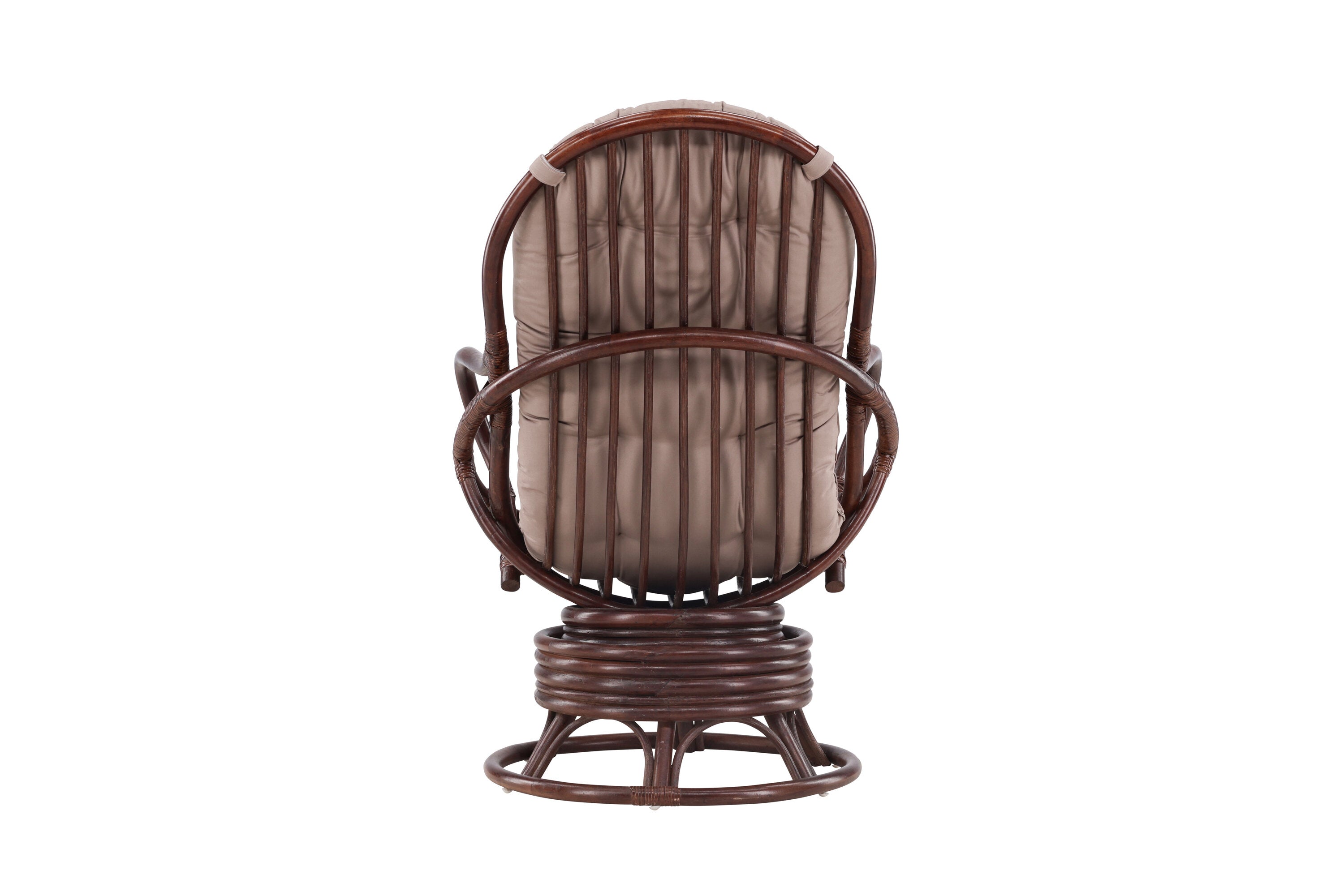 Loungesessel Swing aus Rattan - Dunkelbraun - Venture Home - le canapé