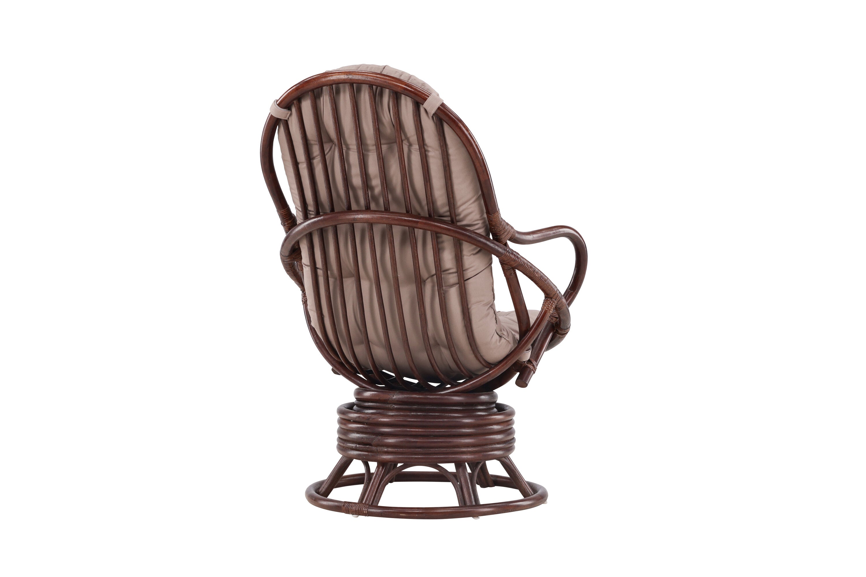 Loungesessel Swing aus Rattan - Dunkelbraun - Venture Home - le canapé