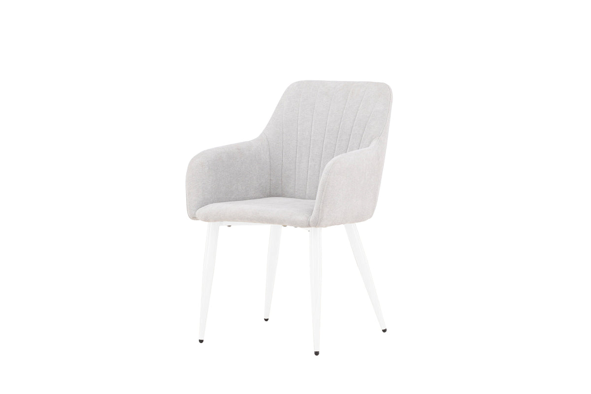 2er-Set Esszimmerstühle Comfort - Hellgrau - Venture Home - le canapé