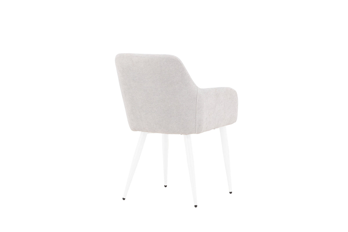 2er-Set Esszimmerstühle Comfort - Hellgrau - Venture Home - le canapé