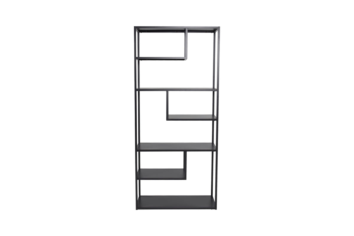 Regal Staal 190cm aus Metall mit mehreren Böden - Schwarz - Venture Home - le canapé