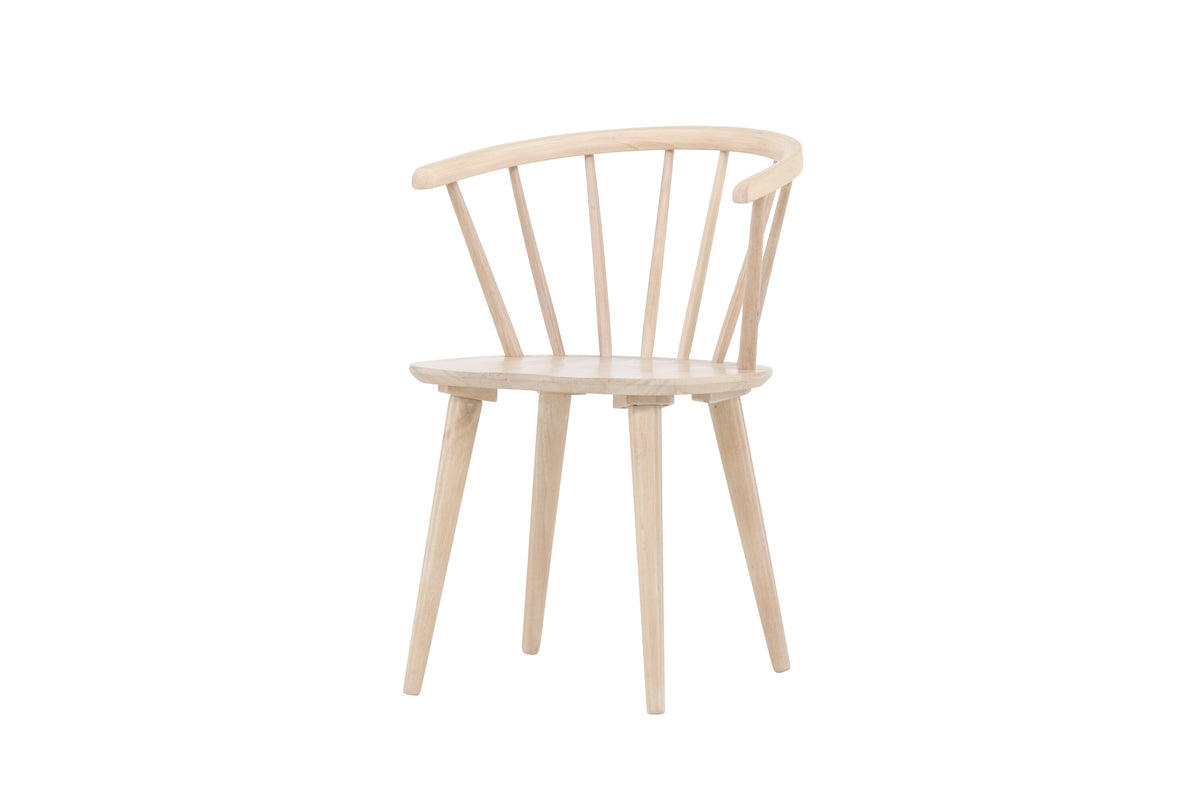 2er-Set Esszimmerstühle Bobby aus Massivholz - Weiß - Venture Home - le canapé