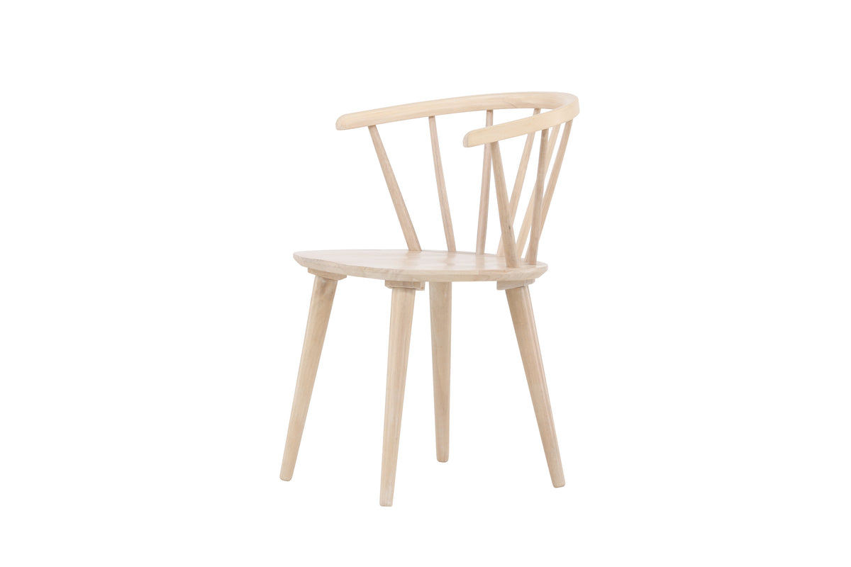 2er-Set Esszimmerstühle Bobby aus Massivholz - Weiß - Venture Home - le canapé
