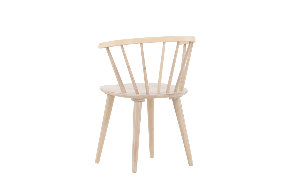 2er-Set Esszimmerstühle Bobby aus Massivholz - Weiß - Venture Home - le canapé
