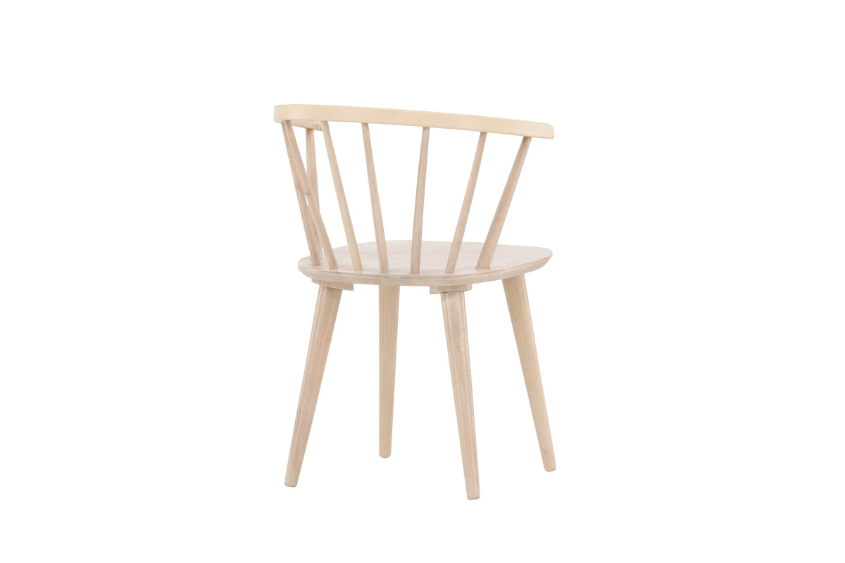 2er-Set Esszimmerstühle Bobby aus Massivholz - Weiß - Venture Home - le canapé