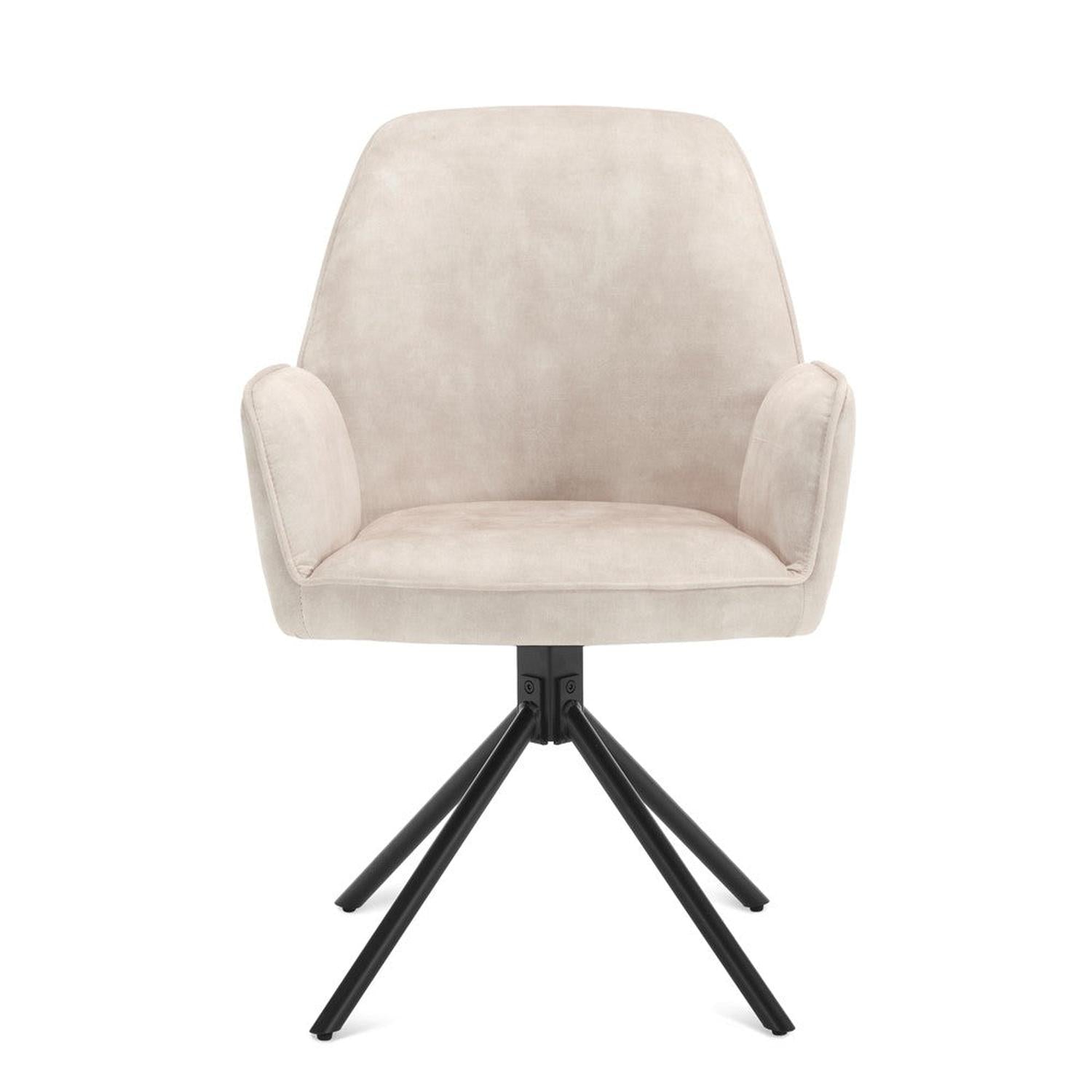 2er-Set Armlehnenstühle Noah - Austernfarben-Armlehnenstuhl-Benoa-le canapé