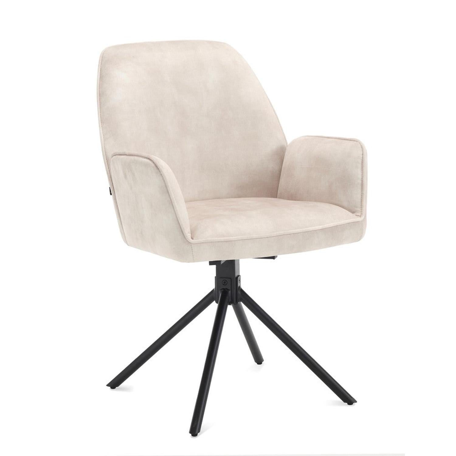 2er-Set Armlehnenstühle Noah - Austernfarben-Armlehnenstuhl-Benoa-le canapé