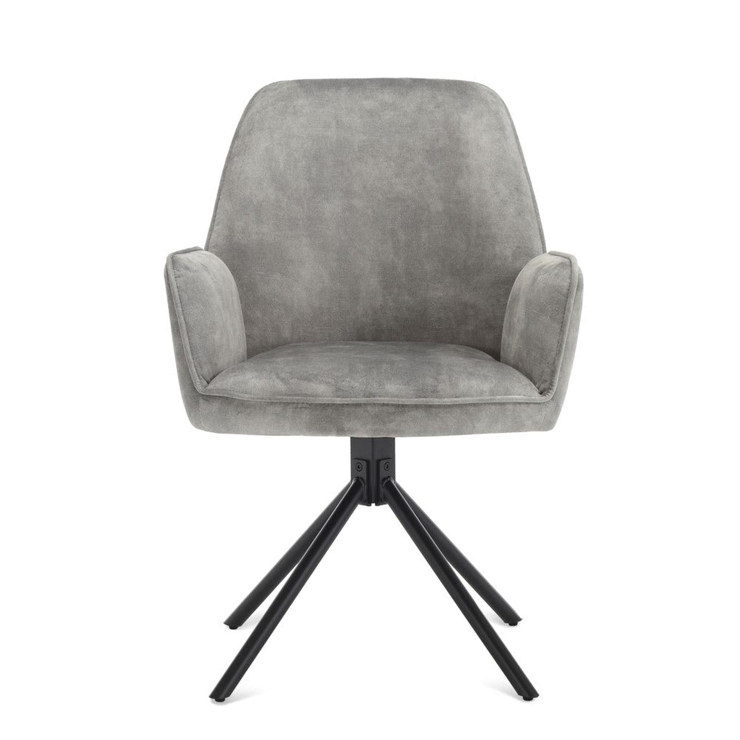 2er-Set Armlehnenstühle Noah - Grau-Armlehnenstühle-Benoa-le canapé