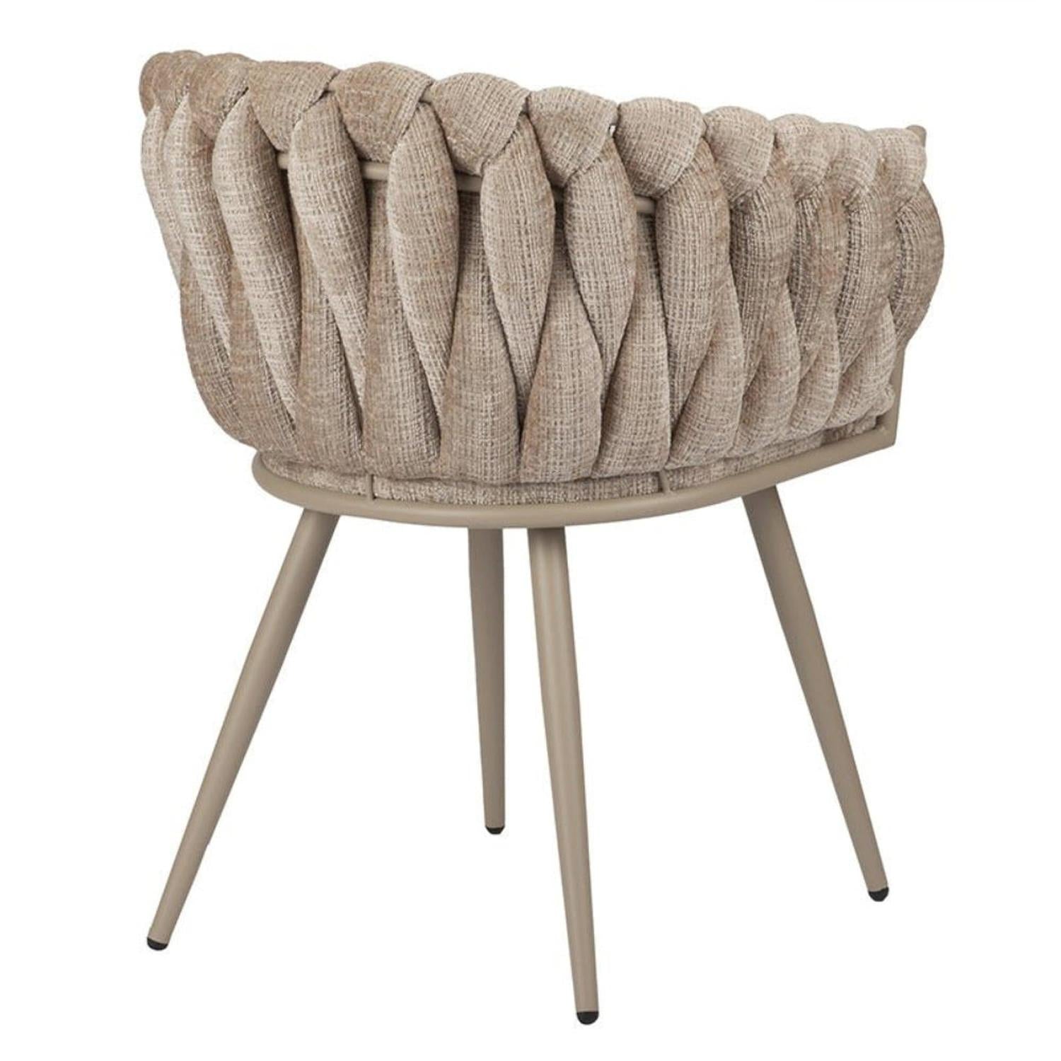 2er-Set Armlehnenstühle Wave aus Samt - Creme-Armlehnenstuhl-Pole To Pole-le canapé