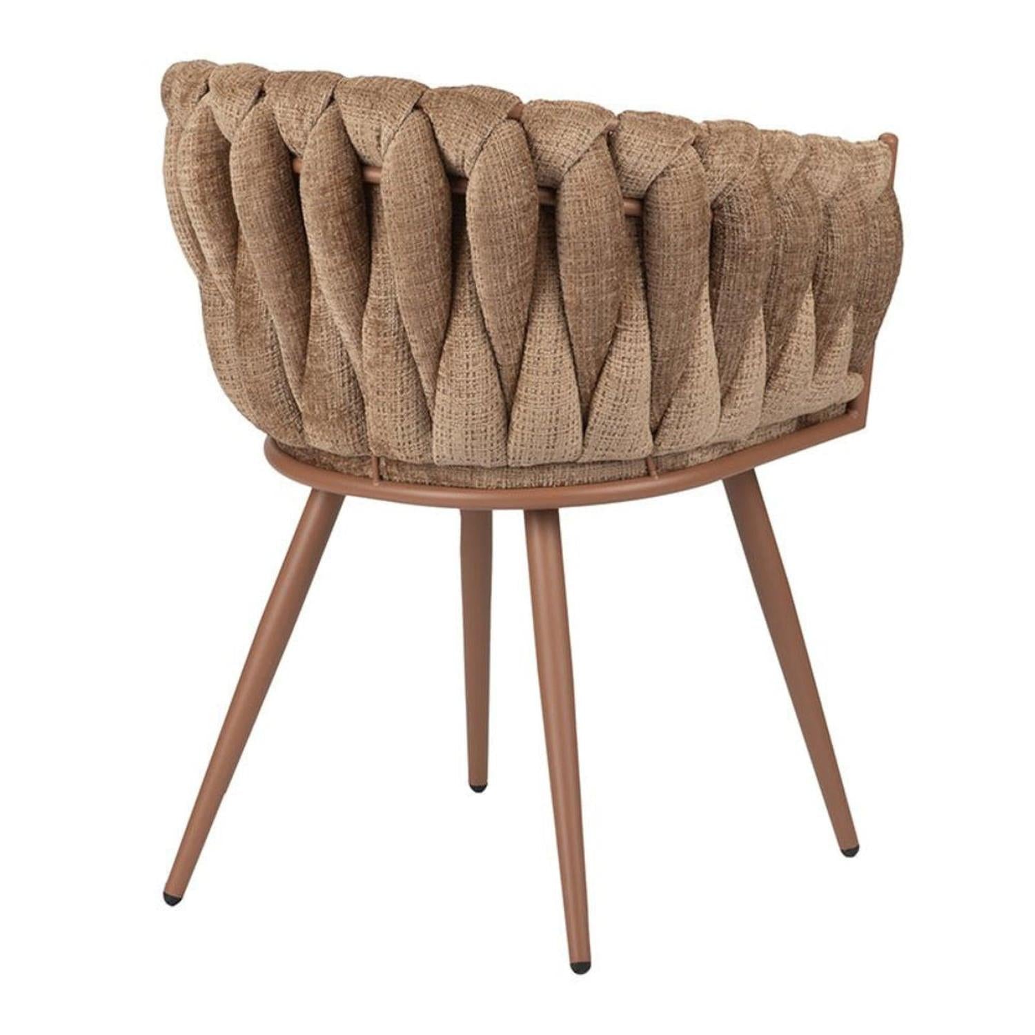 2er-Set Armlehnenstühle Wave aus Samt - Karamell-Armlehnenstuhl-Pole To Pole-le canapé