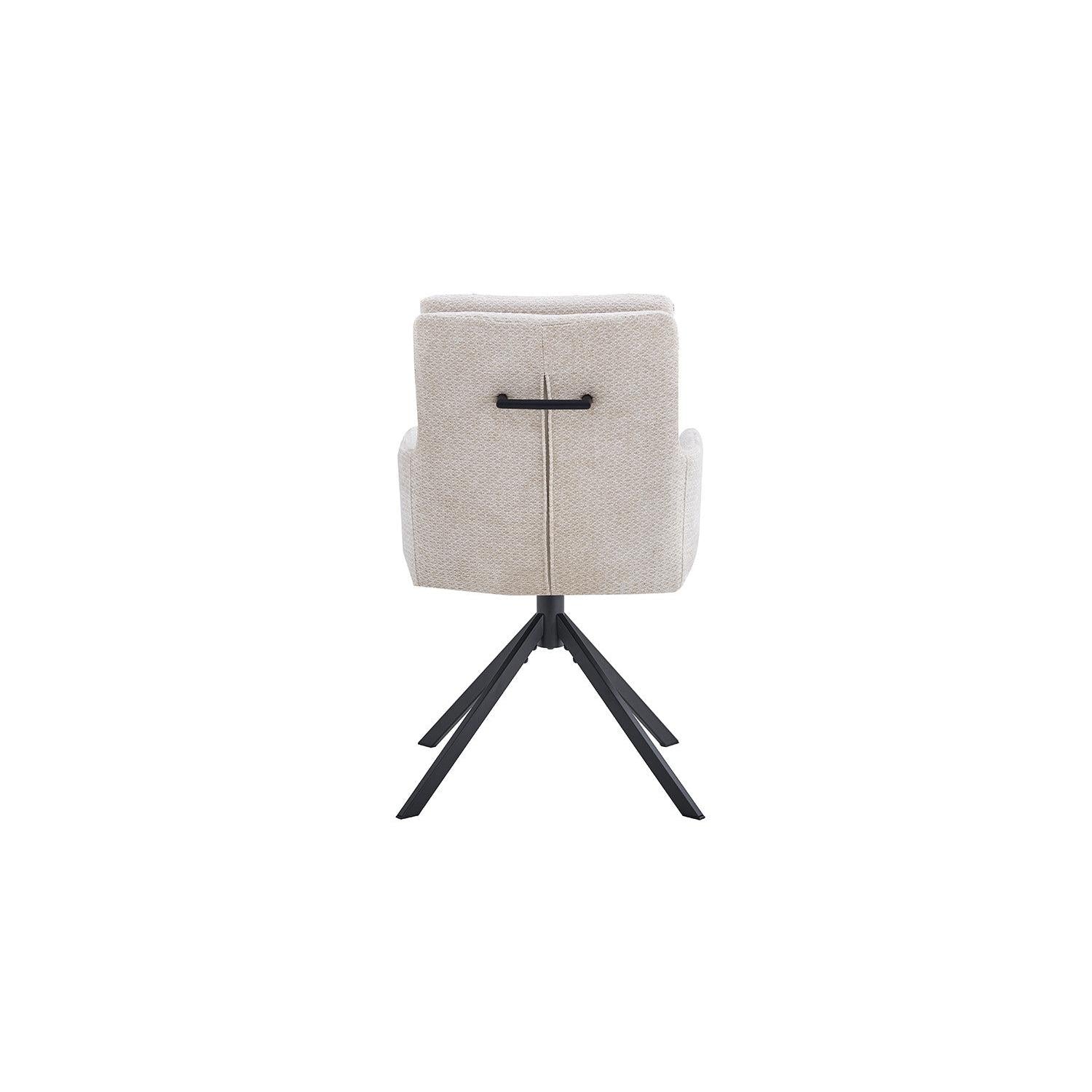 2er-Set Armlehnstühle Granada drehbar - Beige-Armlehnenstuhl-Rousseau-le canapé