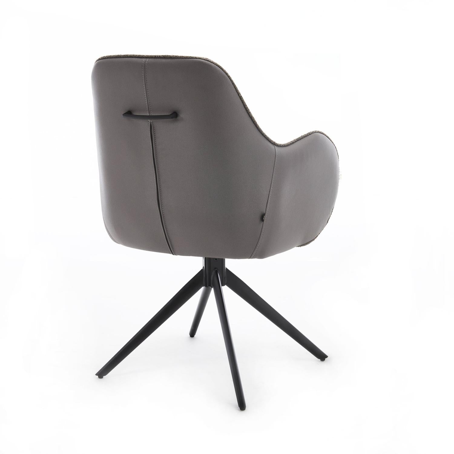 2er-Set Armlehnstühle Kyler - Aschgrau-Armlehnenstuhl-Benoa-le canapé