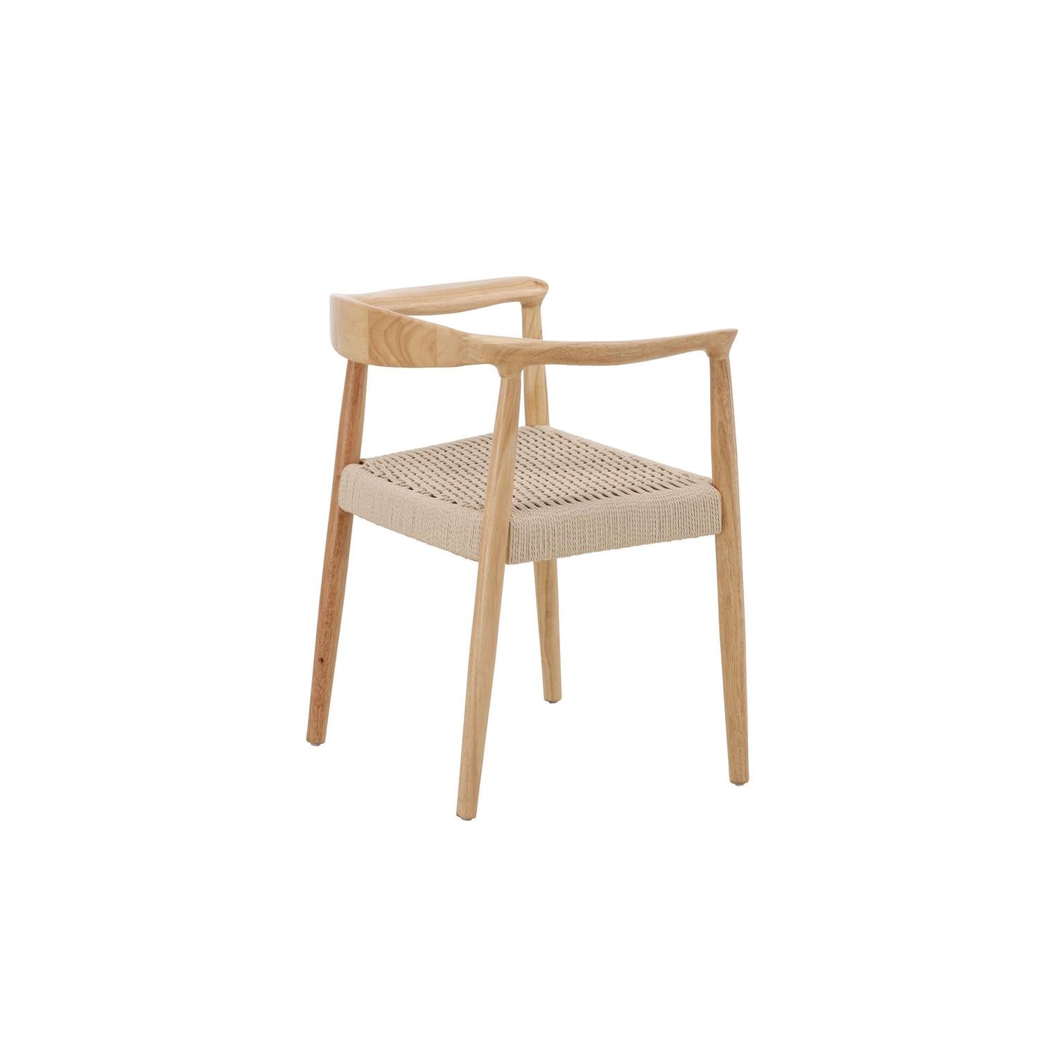 2er-Set Armlehnstühle Lovön aus Gummibaumholz - Weißgewaschen-Holzstühle-Vind-le canapé