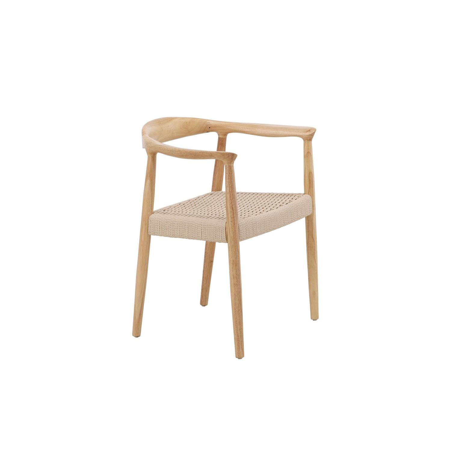 2er-Set Armlehnstühle Lovön aus Gummibaumholz - Weißgewaschen-Holzstühle-Vind-le canapé