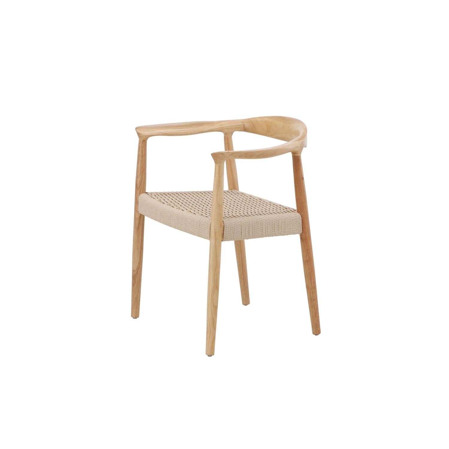 2er-Set Armlehnstühle Lovön aus Gummibaumholz - Weißgewaschen-Holzstühle-Vind-le canapé