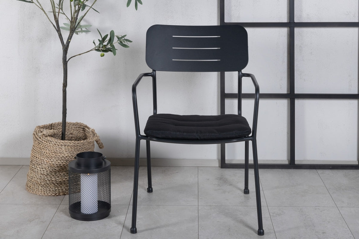 2er-Set Armlehnstühle Nicke aus Metall - Schwarz-Armlehnenstühle-Venture Home-le canapé