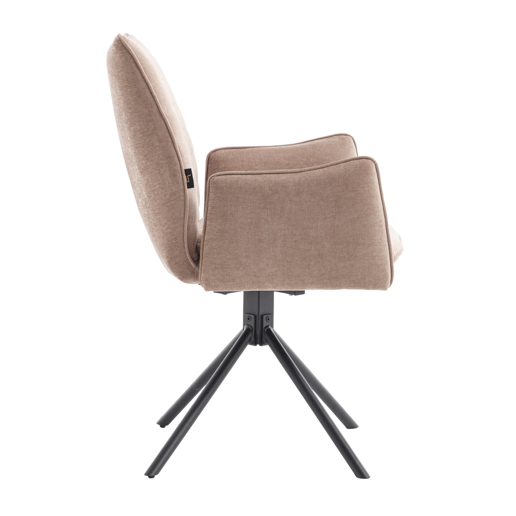 2er-Set Armlehnstühle Tim drehbar - Taupe-Esszimmerstühle-Benoa-le canapé