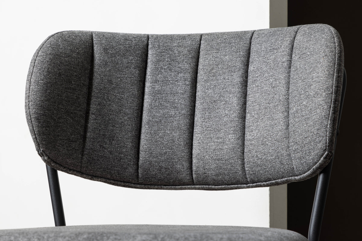 2er-Set Barhocker Bell mit Fußstütze - Grau-Barhocker-Venture Home-le canapé