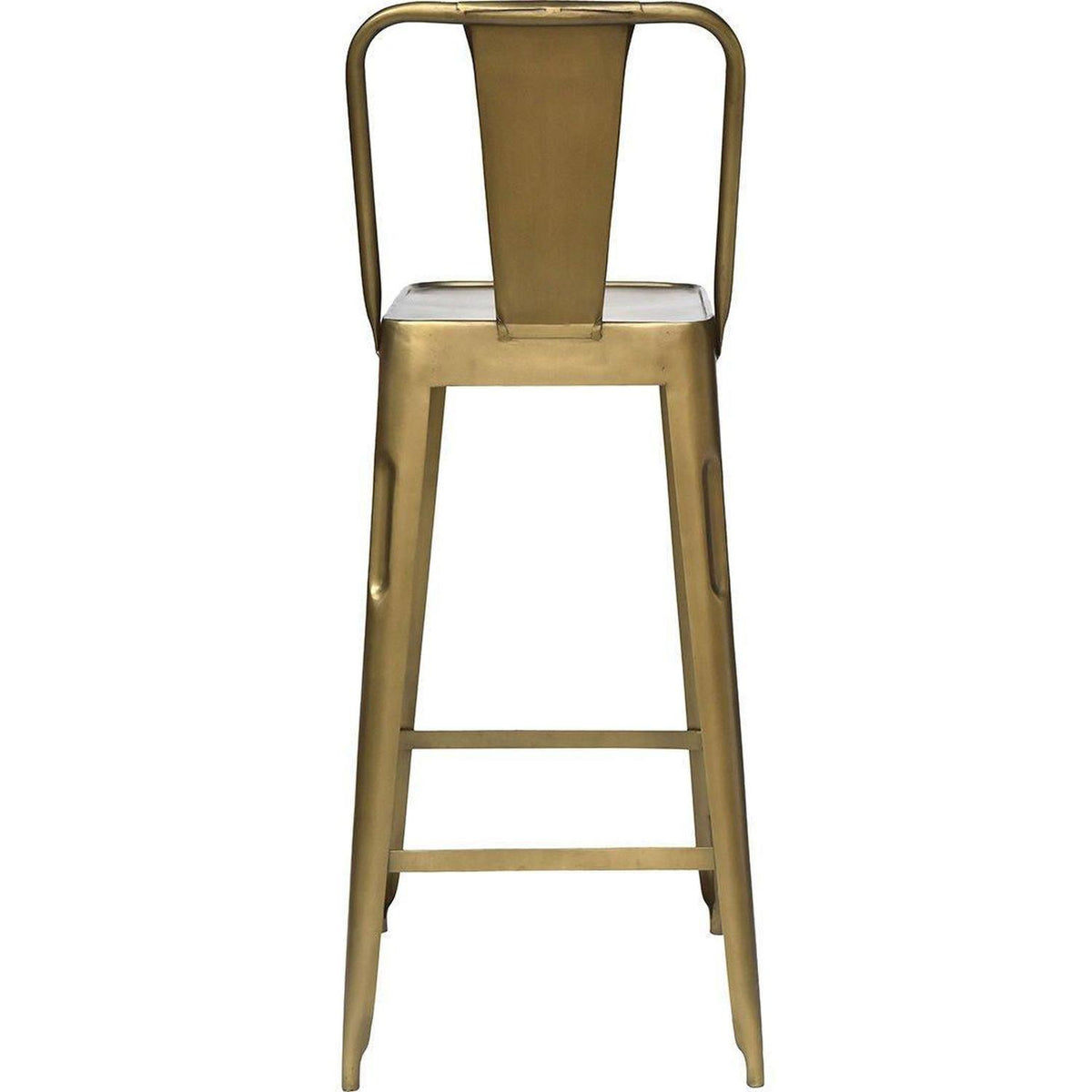2er-Set Barhocker Copenhagen aus Eisen - Antikmessing glänzend-Barhocker-Trademark Living-le canapé