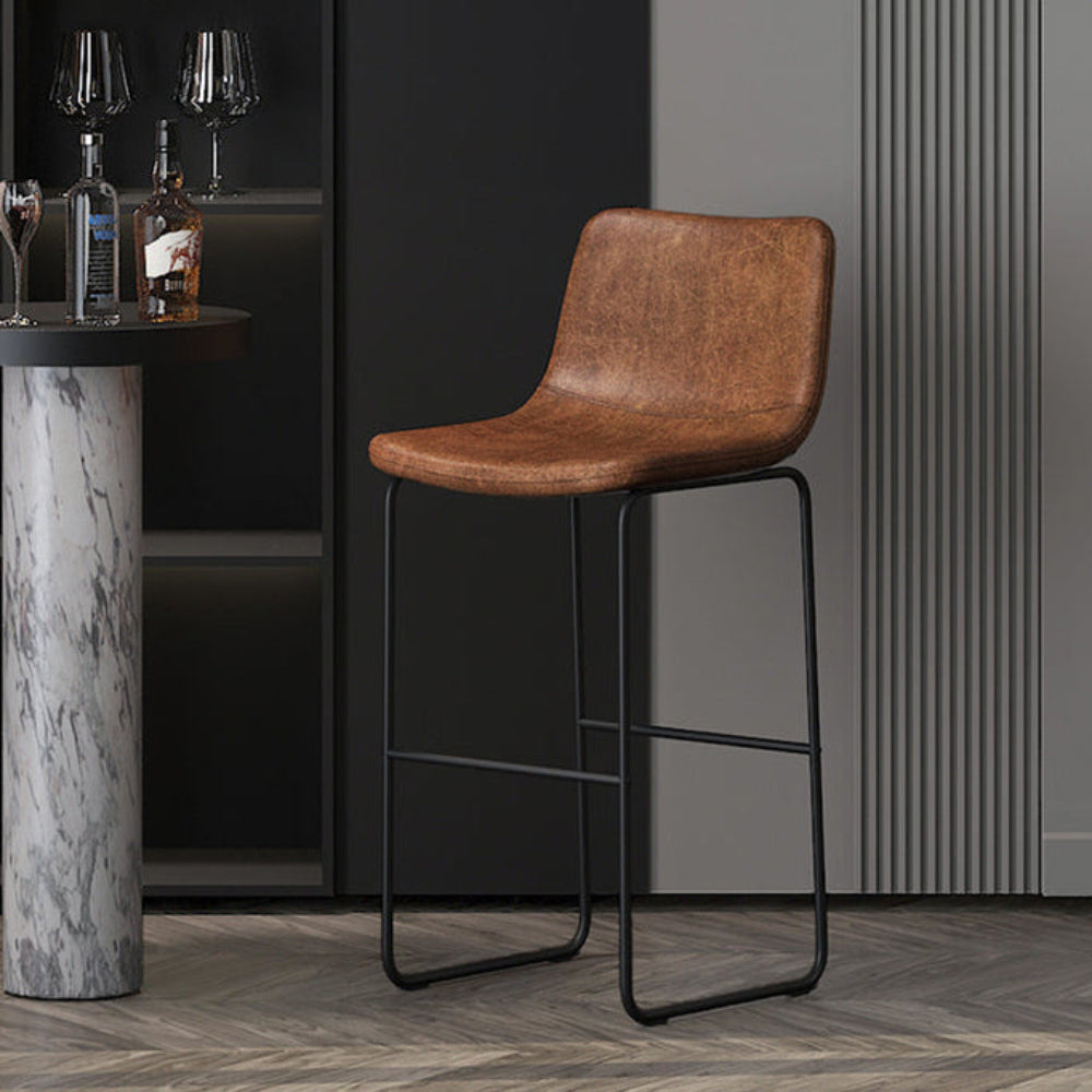 2er-Set Barhocker Mancia - Cognac-Barhocker-Rousseau-le canapé