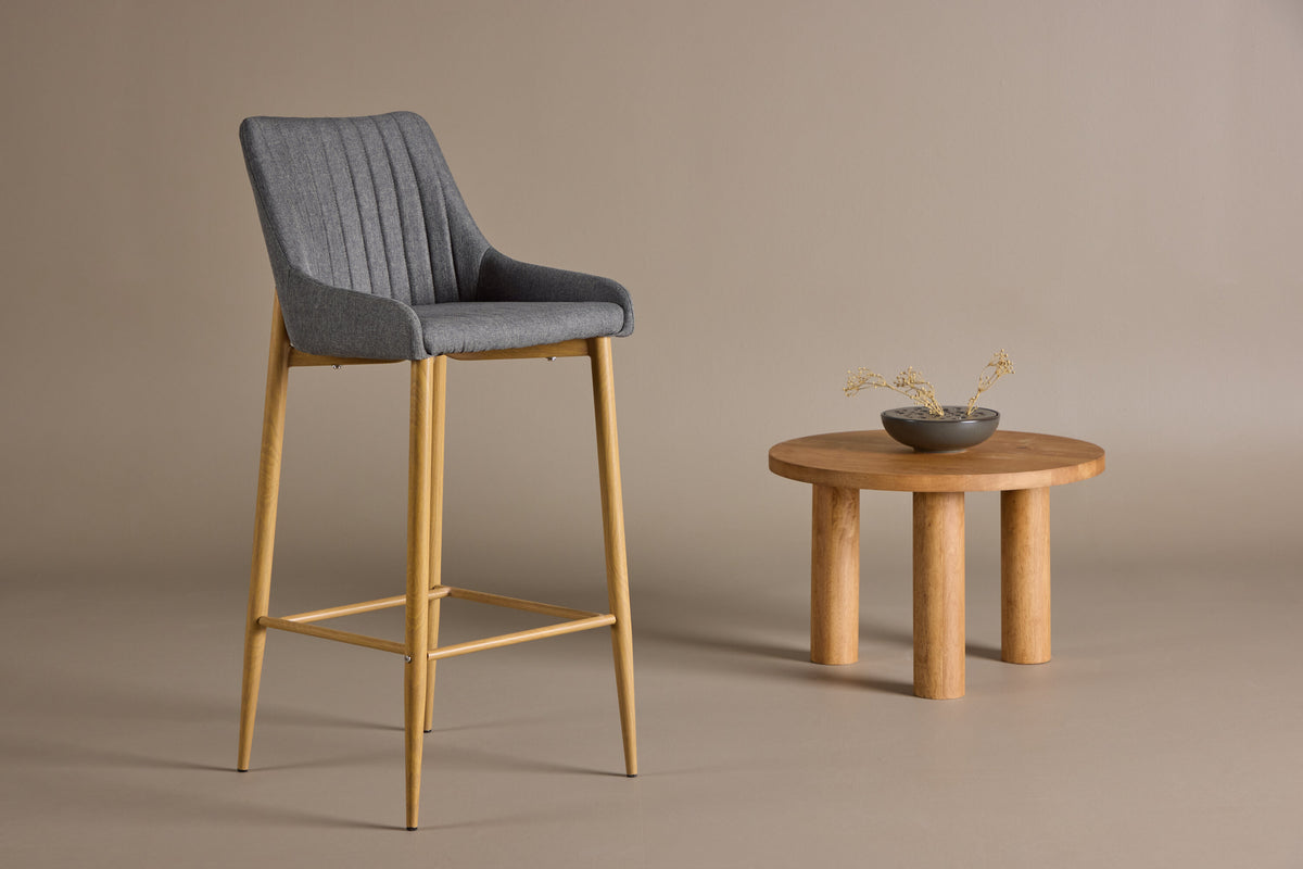2er-Set Barhocker Plaza - Dunkelgrau-Barhocker-Venture Home-le canapé