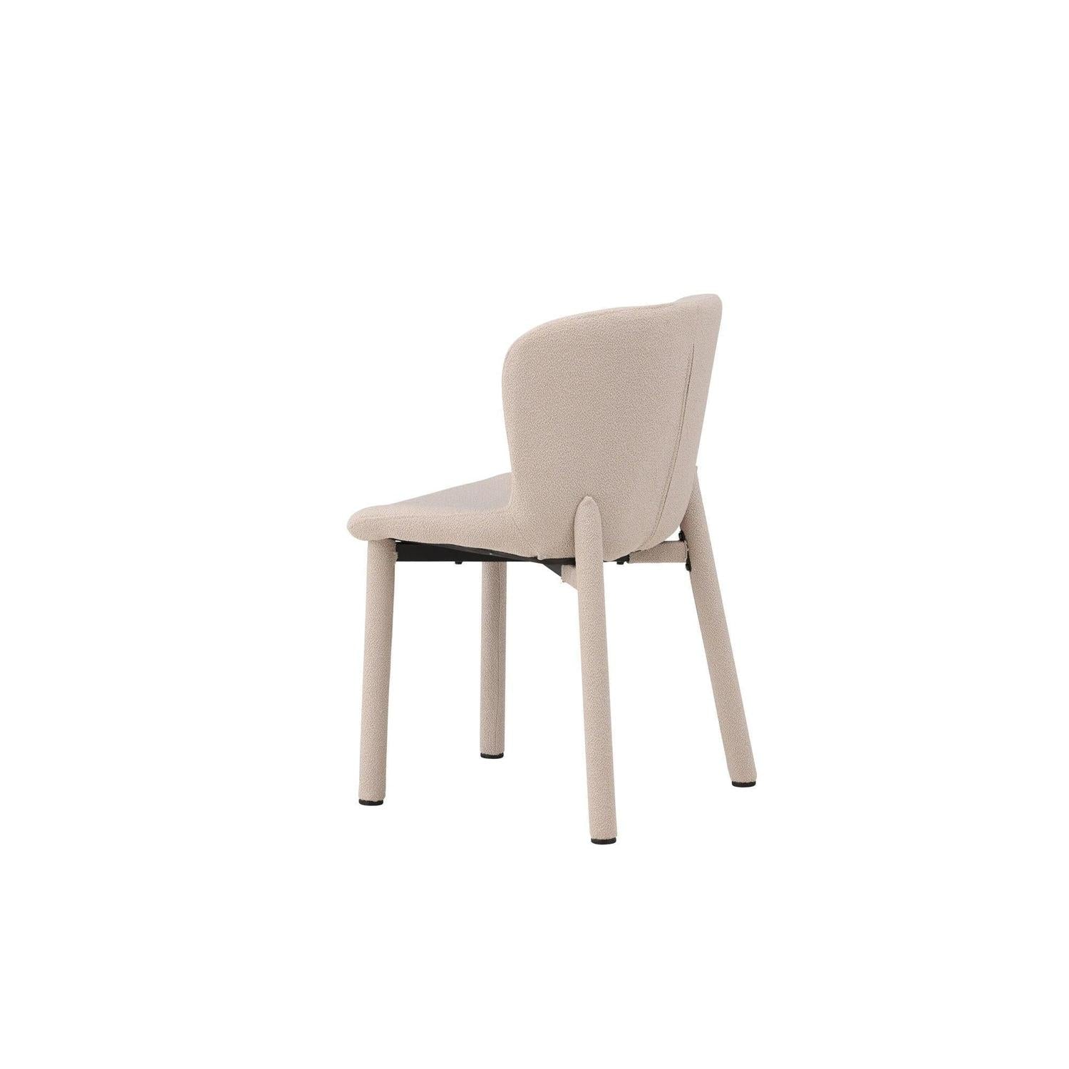 2er-Set Bouclé-Polsterstühle Astoria - Beige-Polsterstühle-Venture Home-le canapé