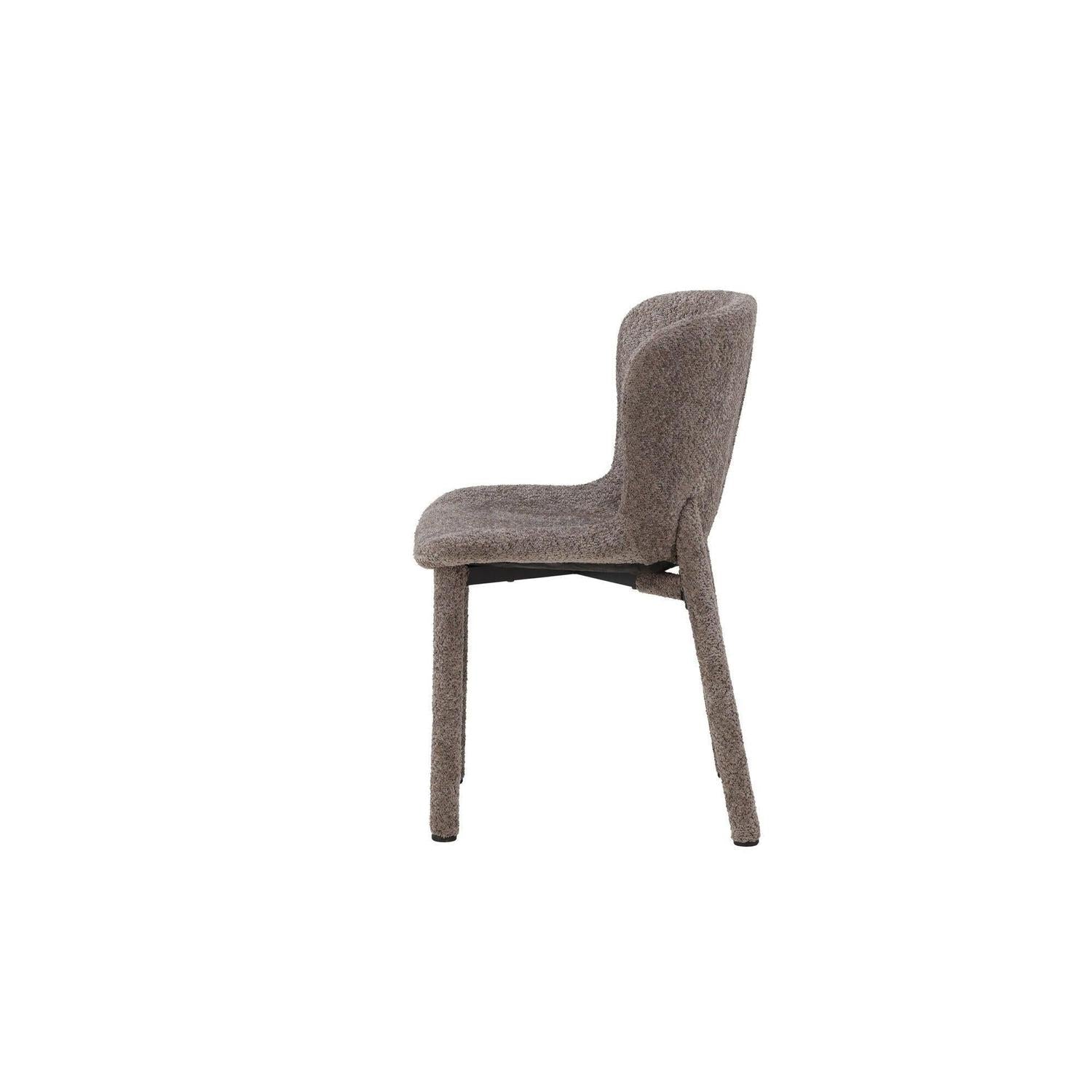 2er-Set Bouclé-Polsterstühle Astoria - Braun-Polsterstühle-Venture Home-le canapé