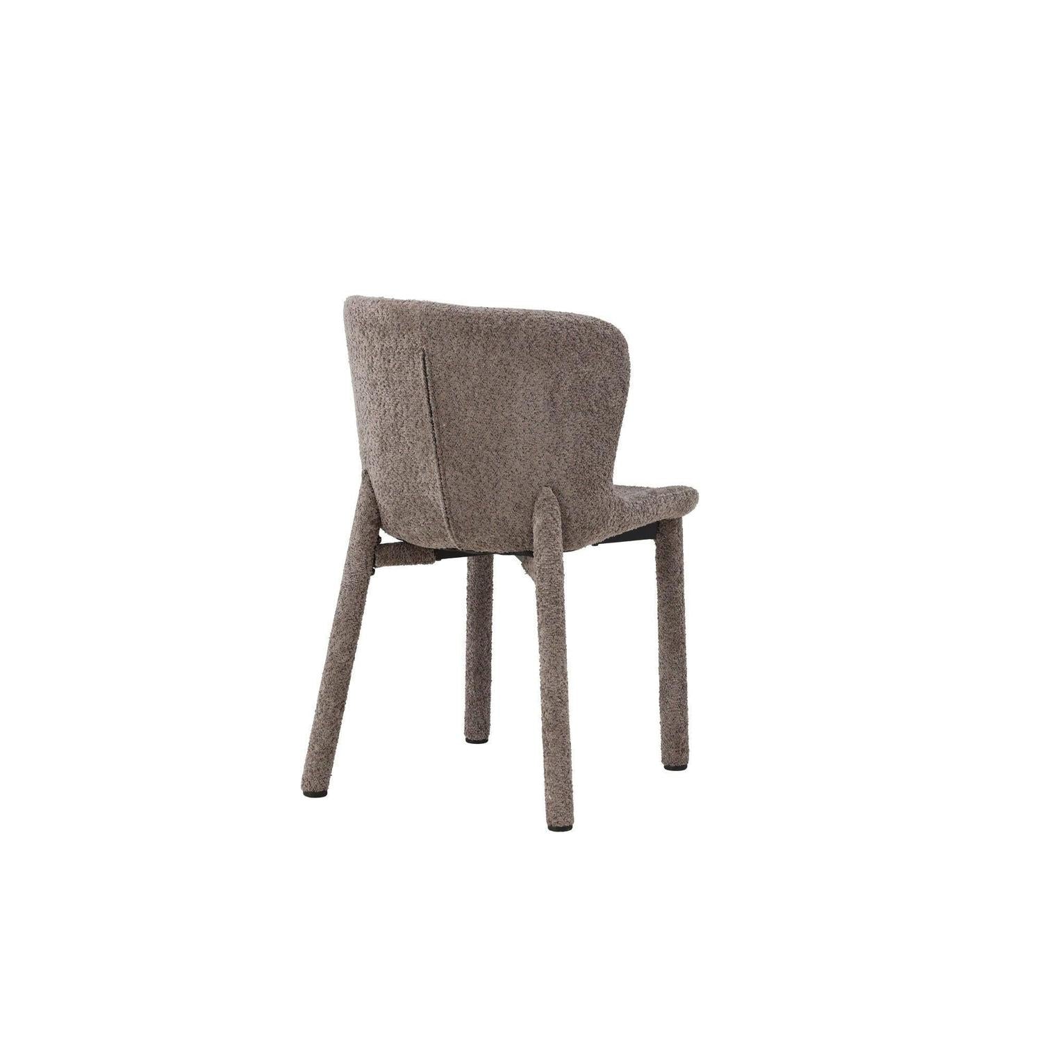 2er-Set Bouclé-Polsterstühle Astoria - Braun-Polsterstühle-Venture Home-le canapé