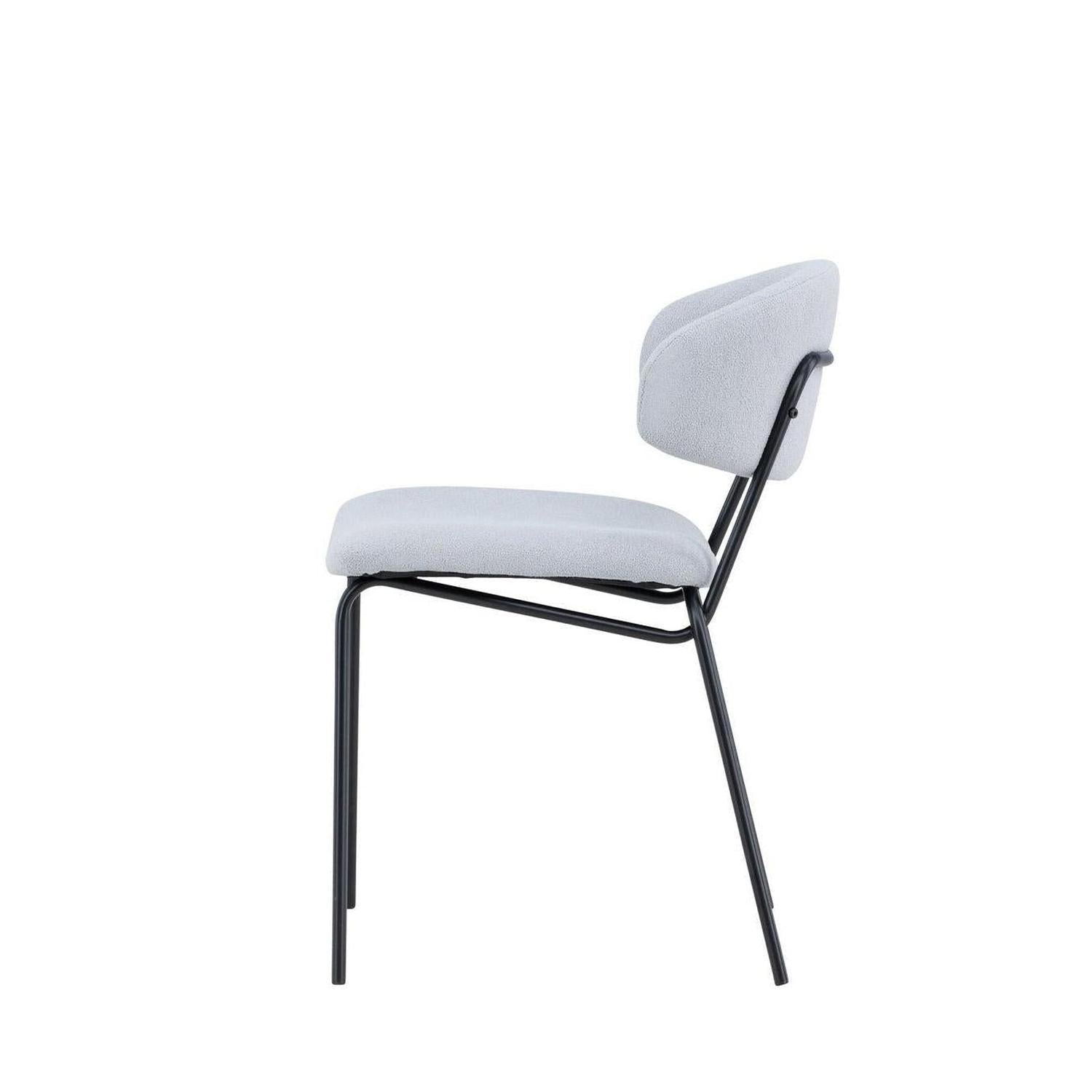 2er-Set Bouclé-Polsterstühle Chico - Hellblau-Polsterstühle-Venture Home-le canapé