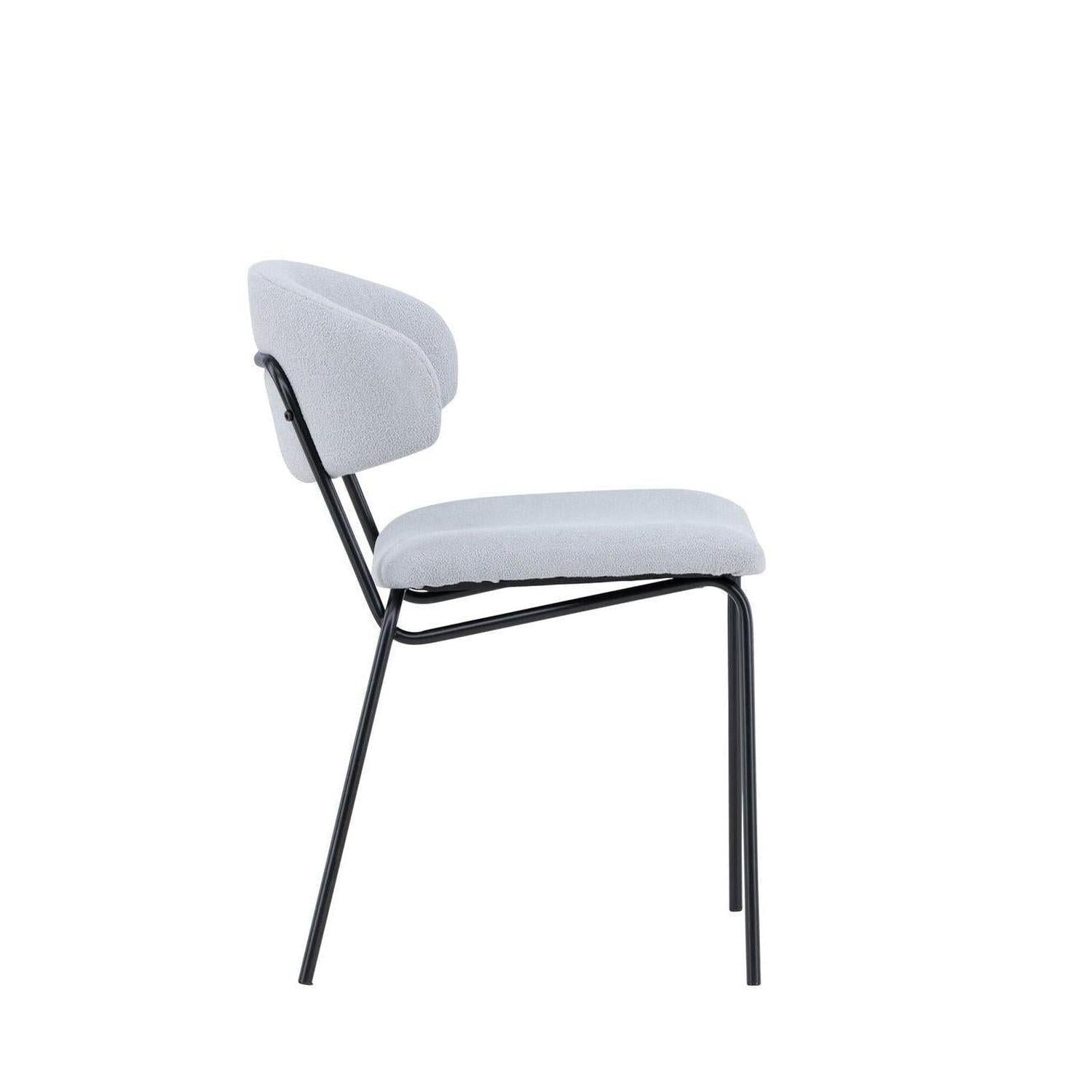 2er-Set Bouclé-Polsterstühle Chico - Hellblau-Polsterstühle-Venture Home-le canapé