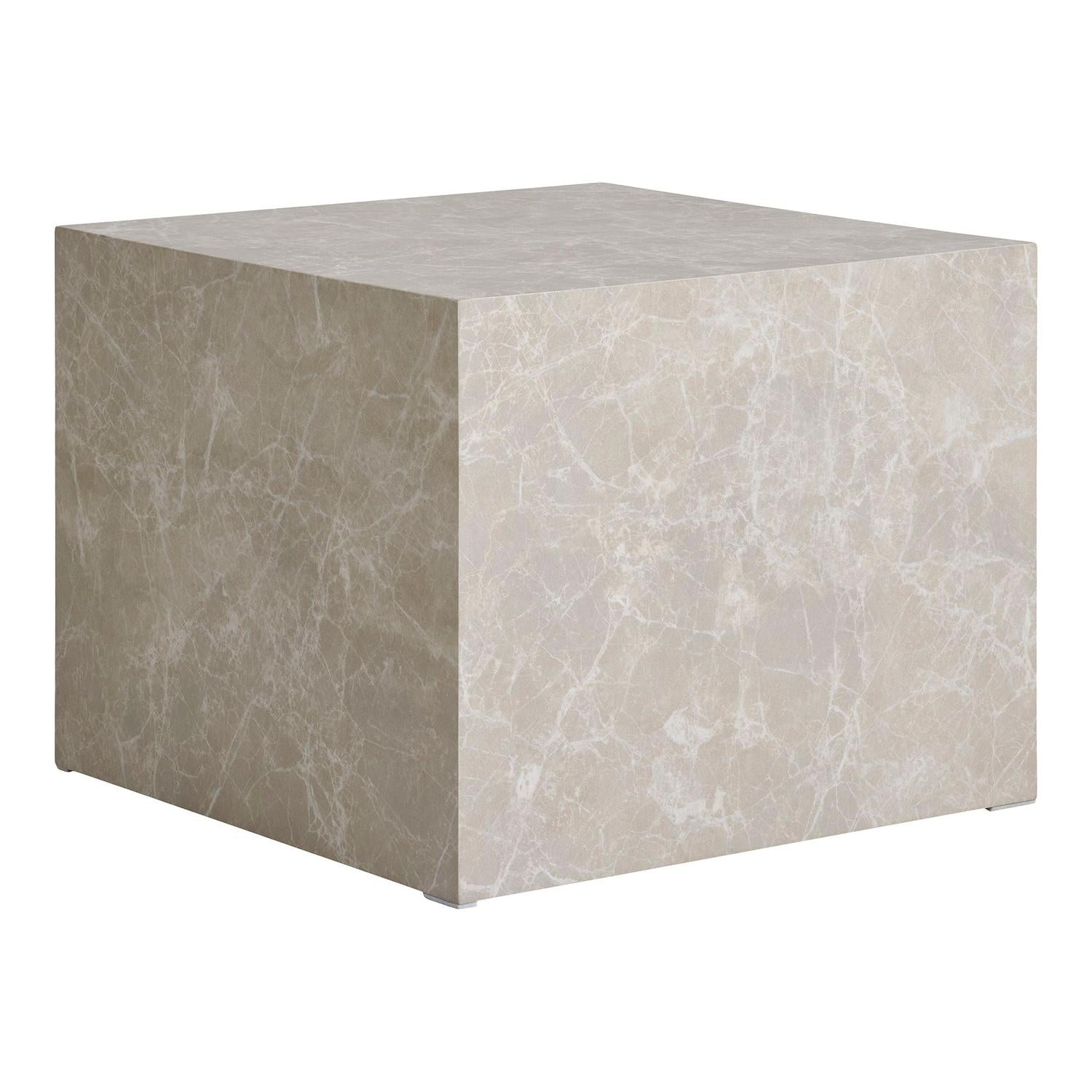 2er-Set Couchtische Prag in Marmoroptik - Beige-Couchtische-House Nordic-le canapé