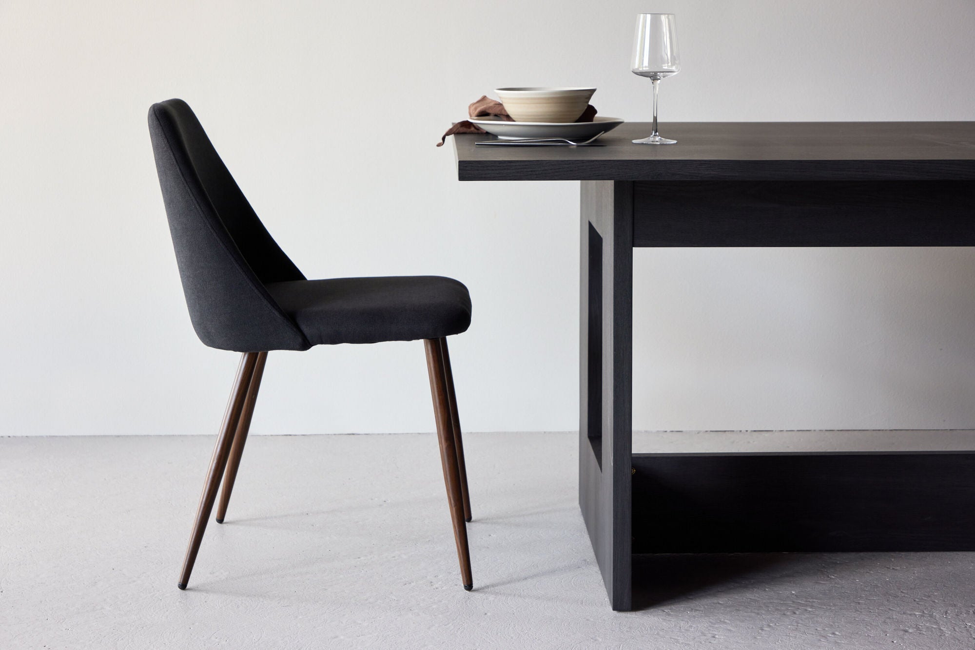 2er-Set Esszimmerstuhl Night aus Leinen - Schwarz-Esszimmerstuhl-Venture Home-le canapé