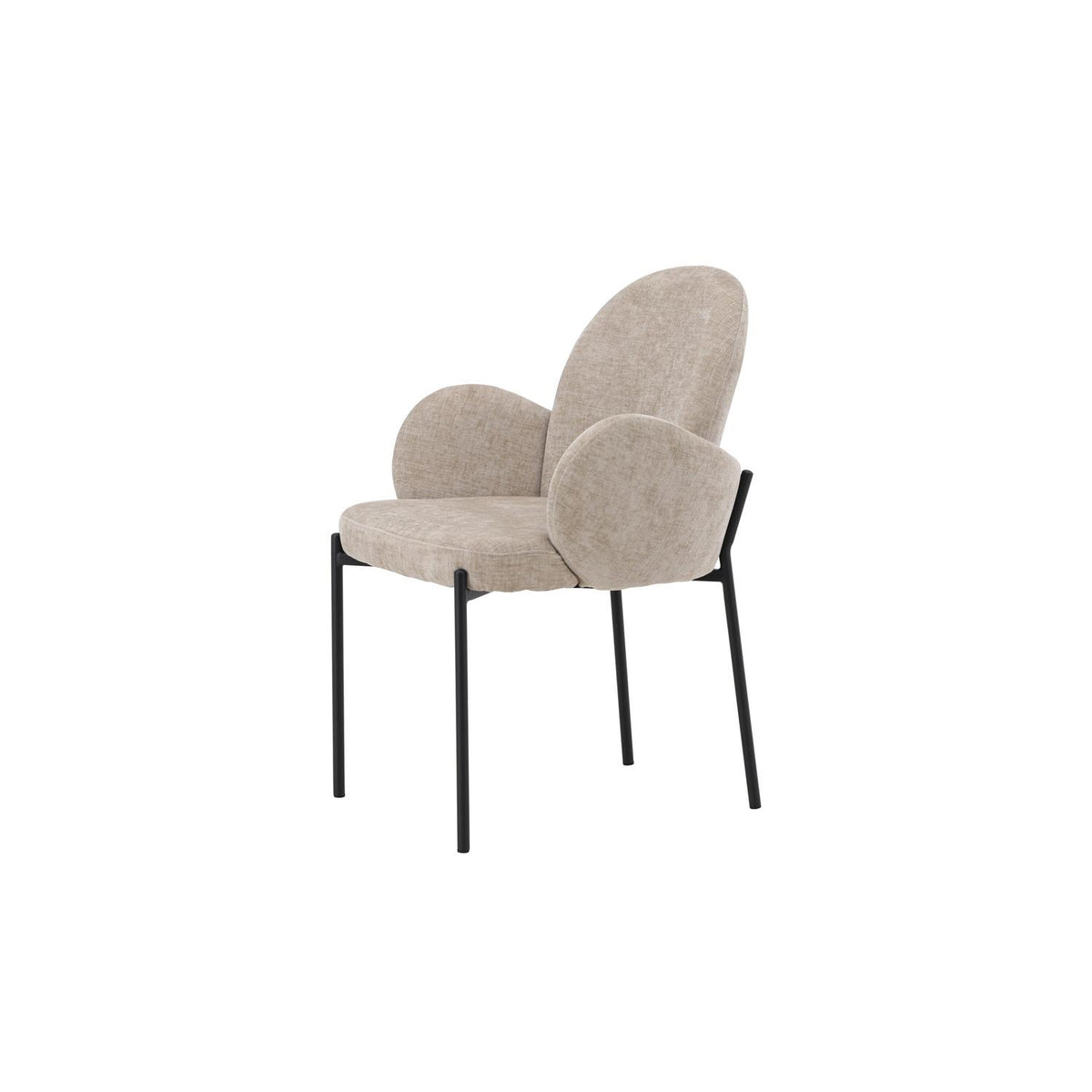 2er-Set Esszimmerstühle Blom mit Armlehnen - Beige-Esszimmerstühle-Venture Home-le canapé